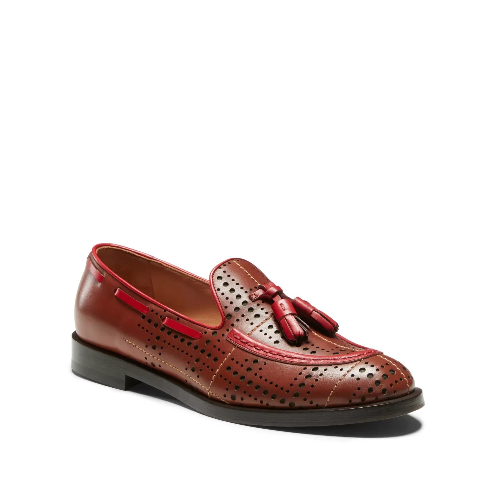 Fratelli Rossetti -coloured leather Tartan Brera loafer | Almond Fashion