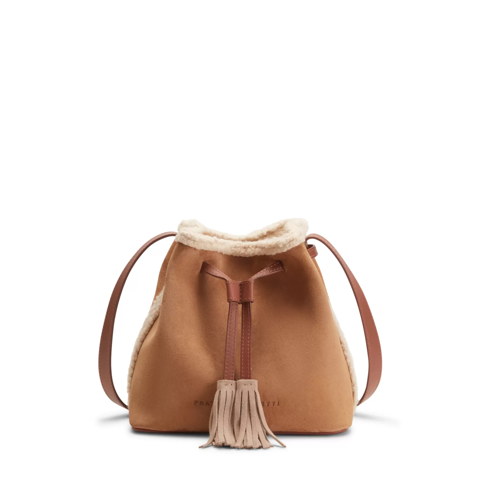 Fratelli Rossetti Barley-coloured suede bucket bag | Best