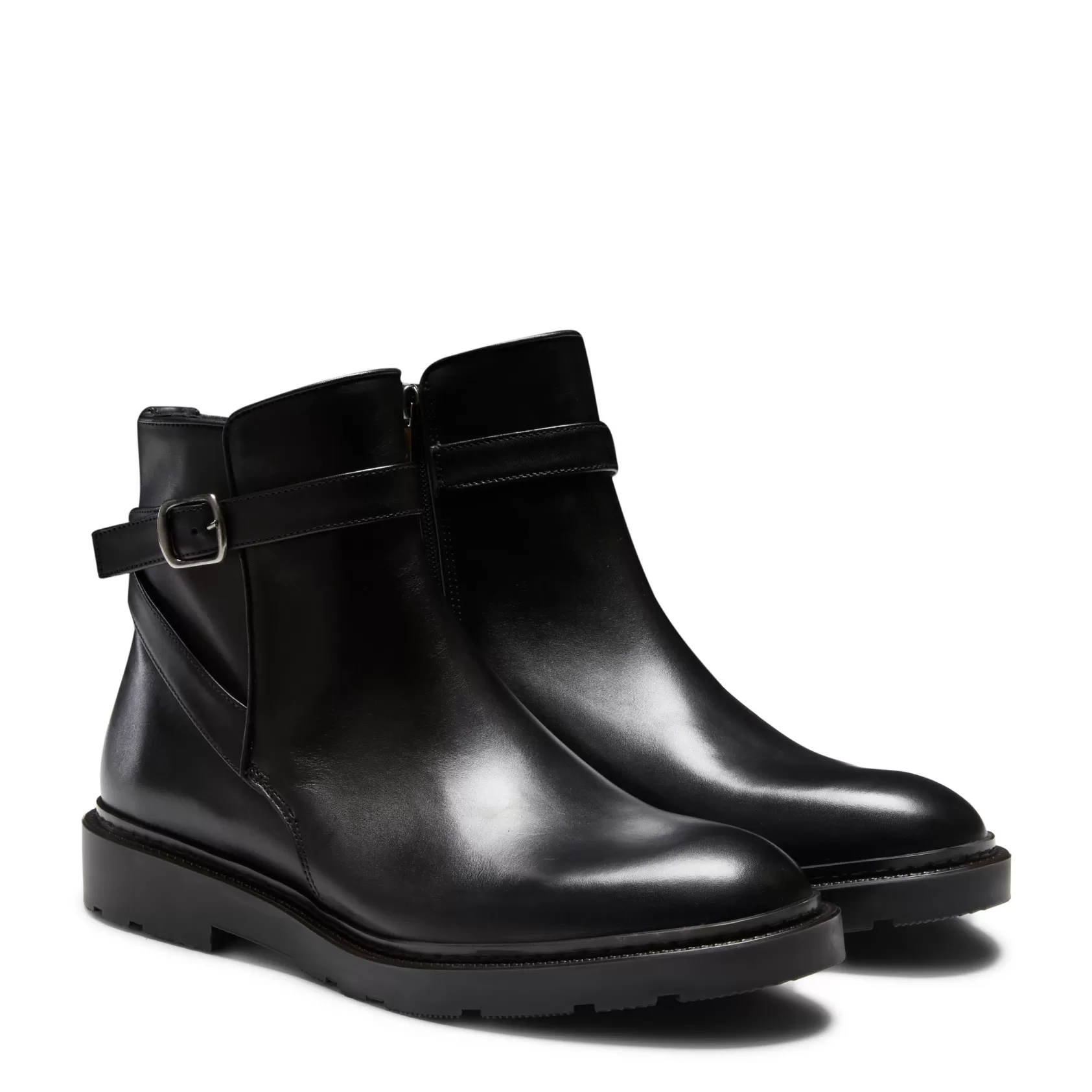 Fratelli Rossetti Beatle ankle boot in black leather | Nero Outlet