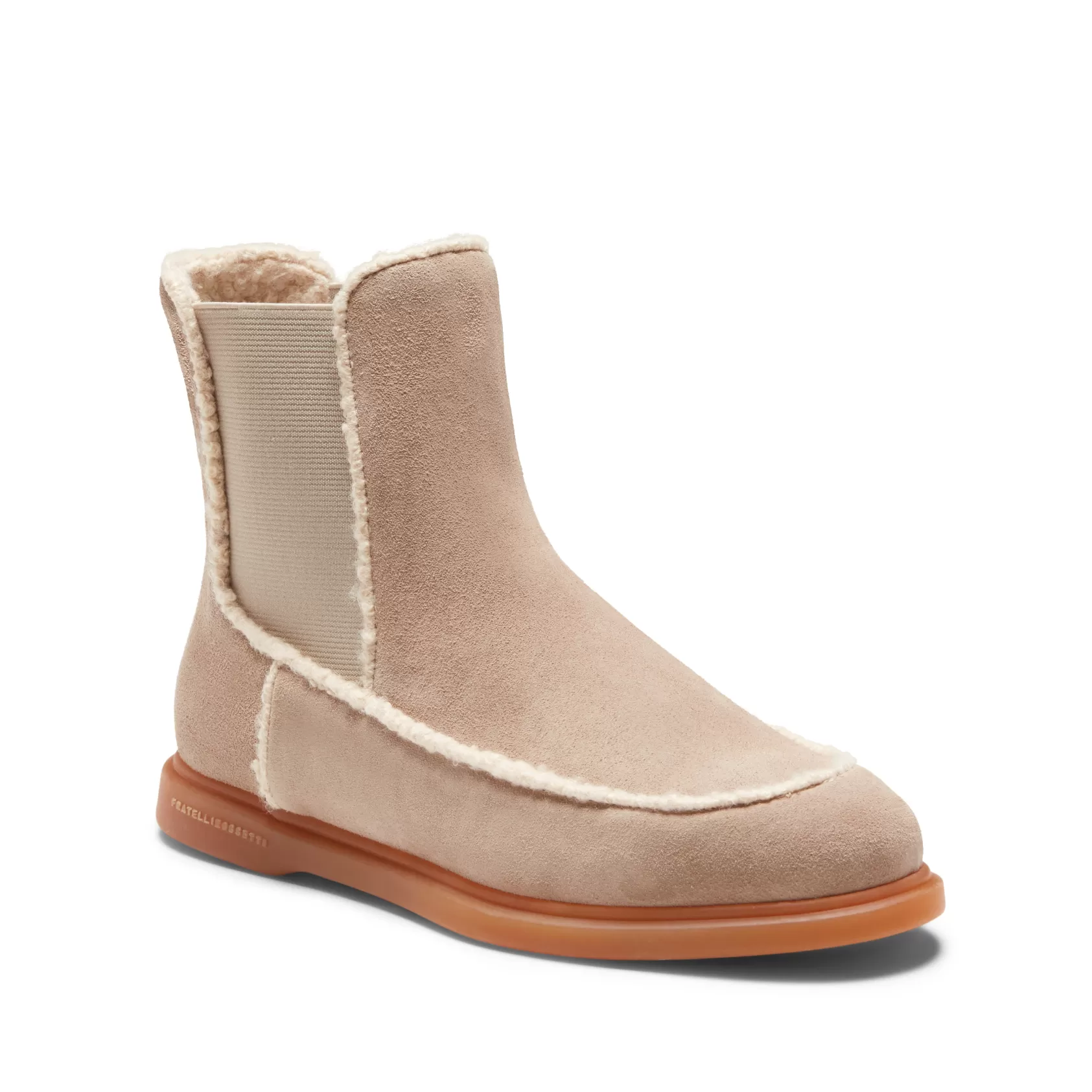 Fratelli Rossetti Beatle ankle boot in sand-coloured suede | Sabbia Store