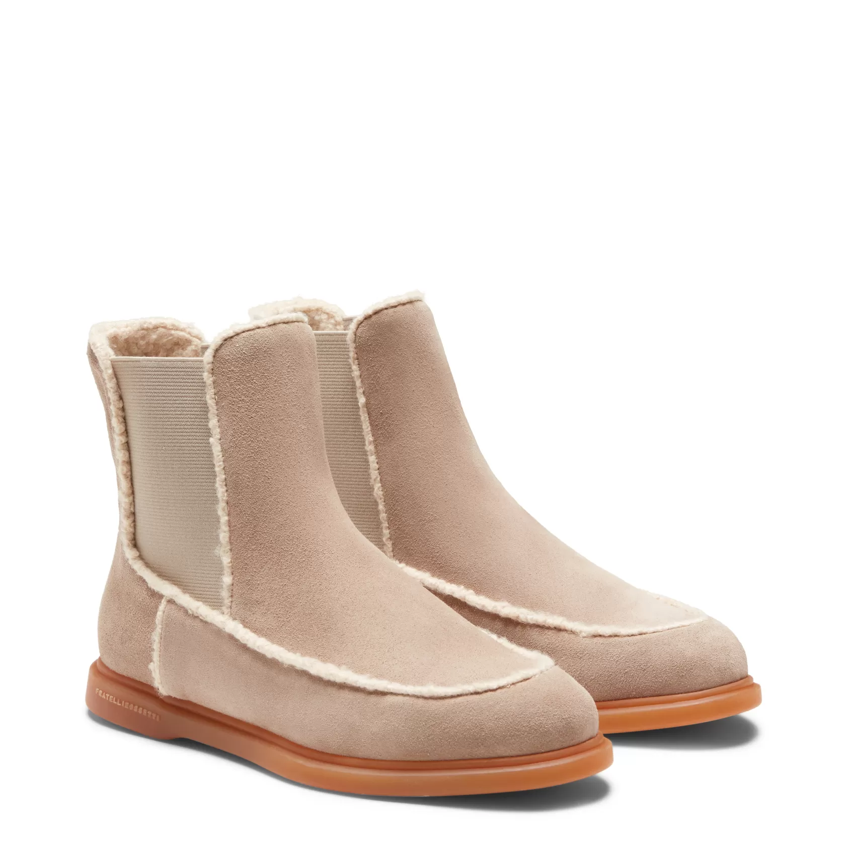 Fratelli Rossetti Beatle ankle boot in sand-coloured suede | Sabbia Store