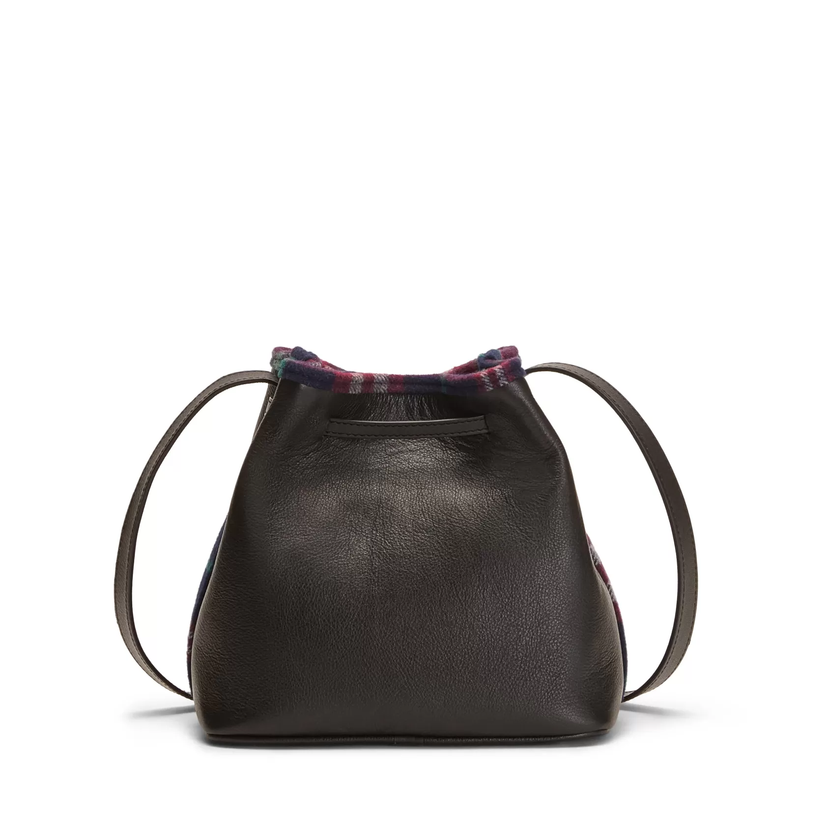 Fratelli Rossetti Black leather and fabric bucket bag | Best Sale