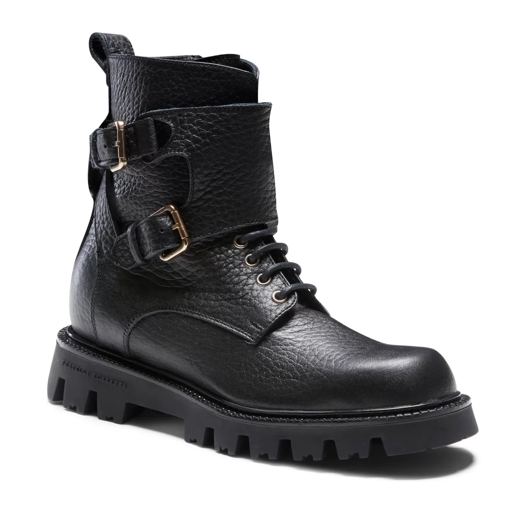 Fratelli Rossetti Black leather biker boot | Nero Cheap