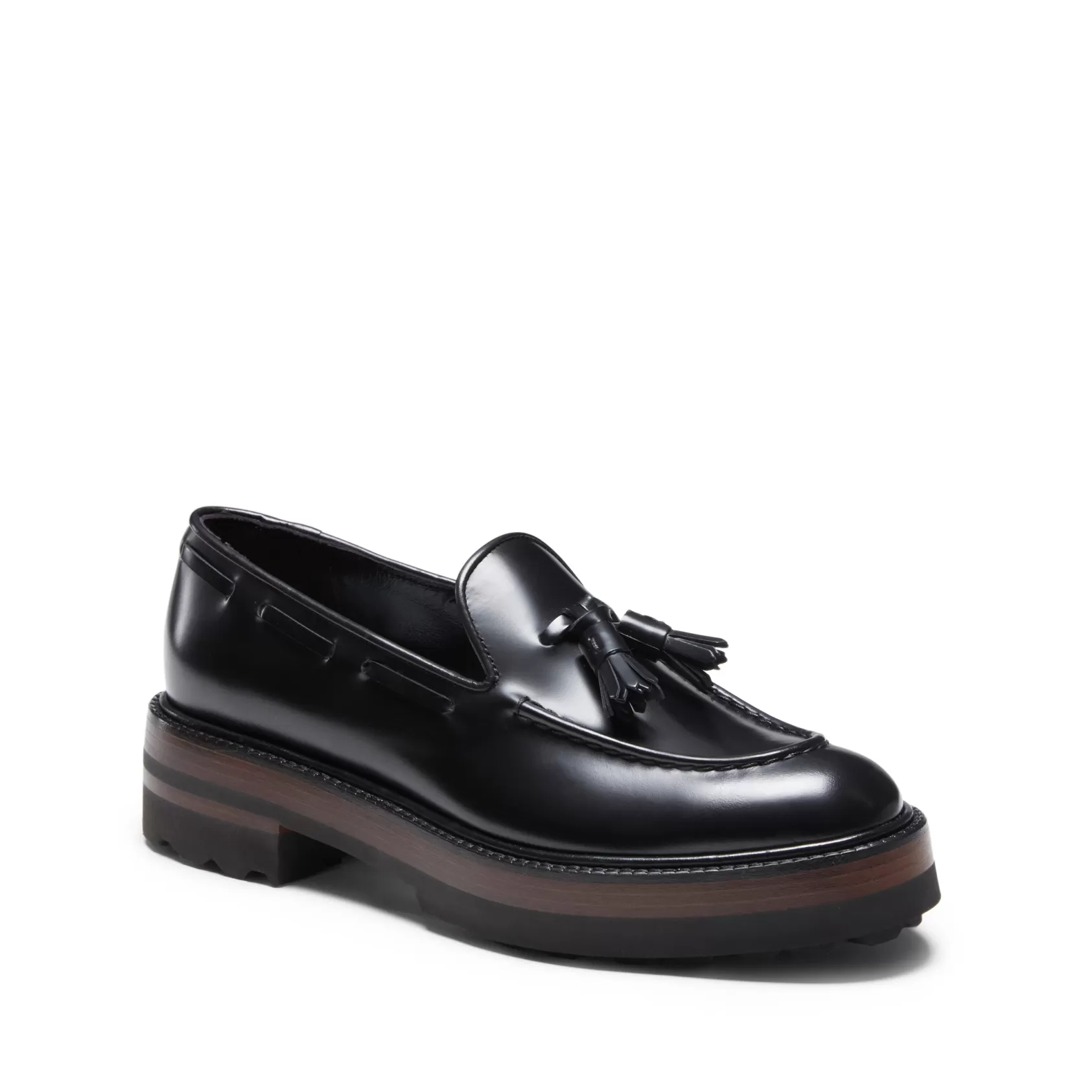 Fratelli Rossetti Black leather Brera loafer | Outlet