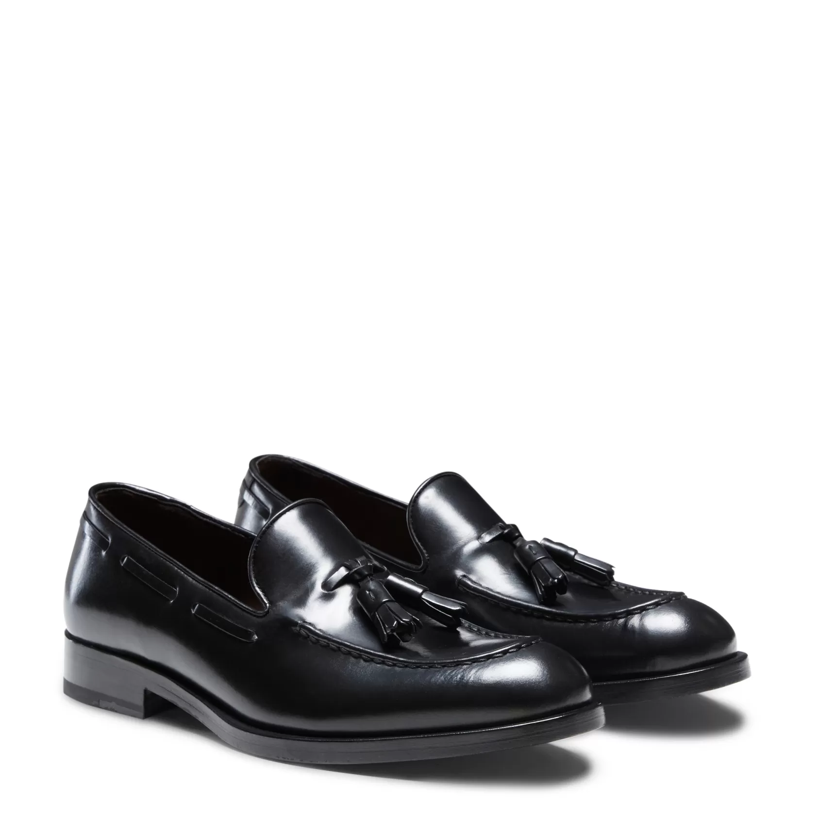 Fratelli Rossetti Black leather Brera loafer | Flash Sale