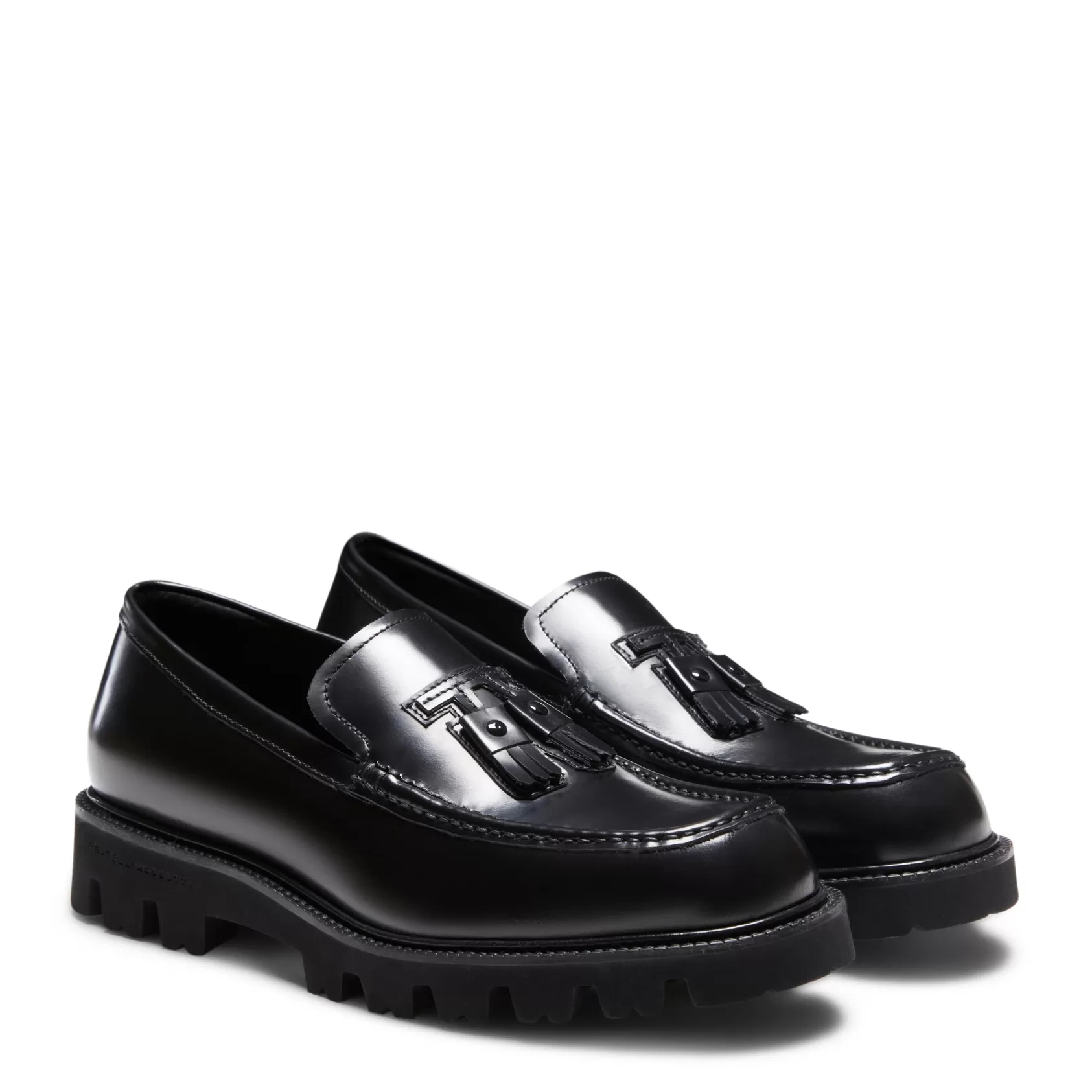 Fratelli Rossetti Black leather Fiocchetto Patch Registered Design loafer | Nero Best