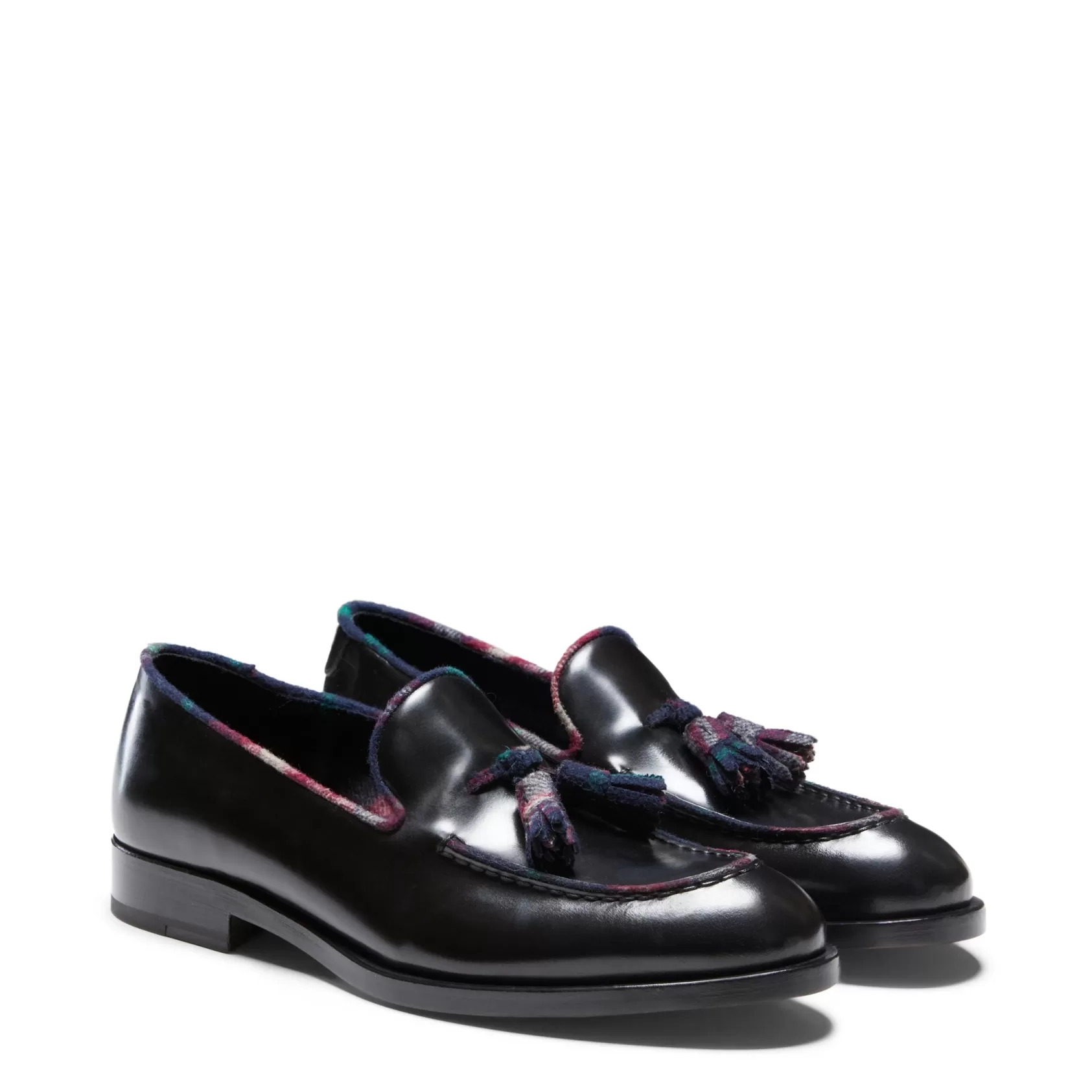 Fratelli Rossetti leather Kilt Brera loafer | Black Fashion