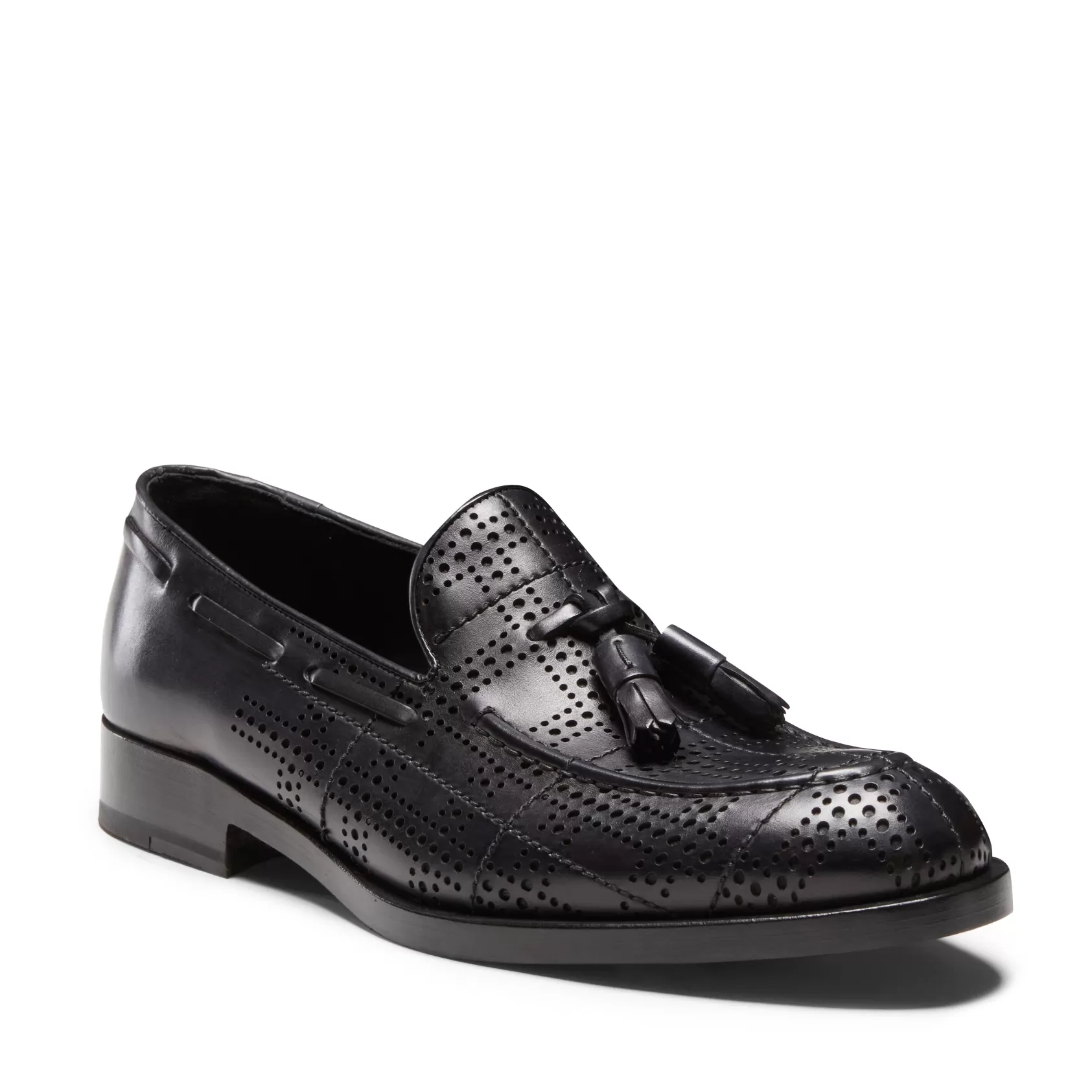 Fratelli Rossetti leather Tartan Brera loafer | Black New