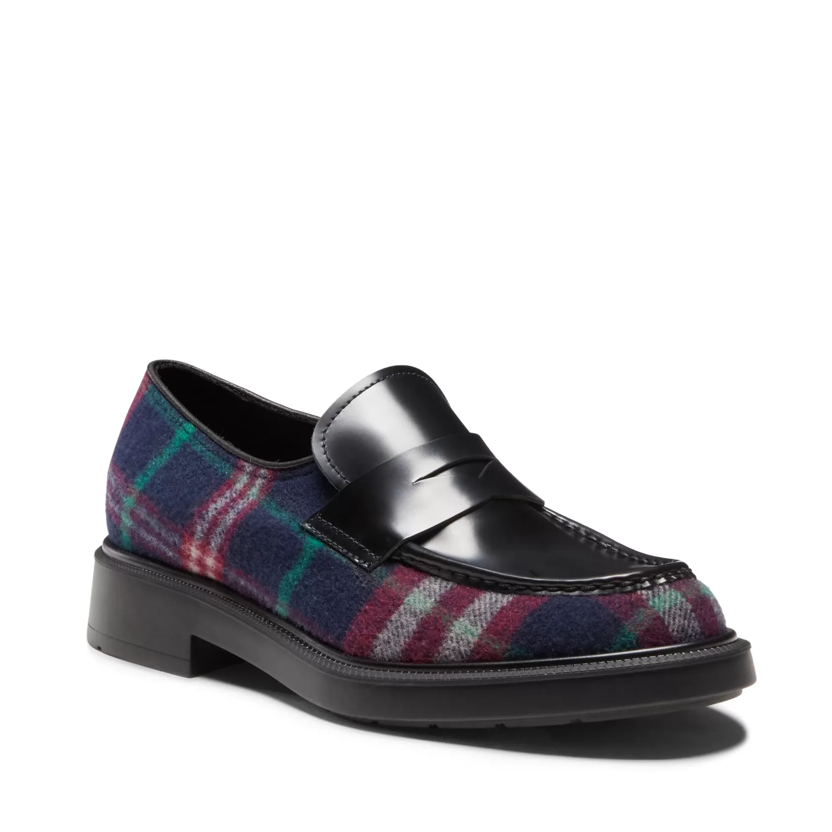 Fratelli Rossetti e Tartan fabric loafer | Blu Fashion