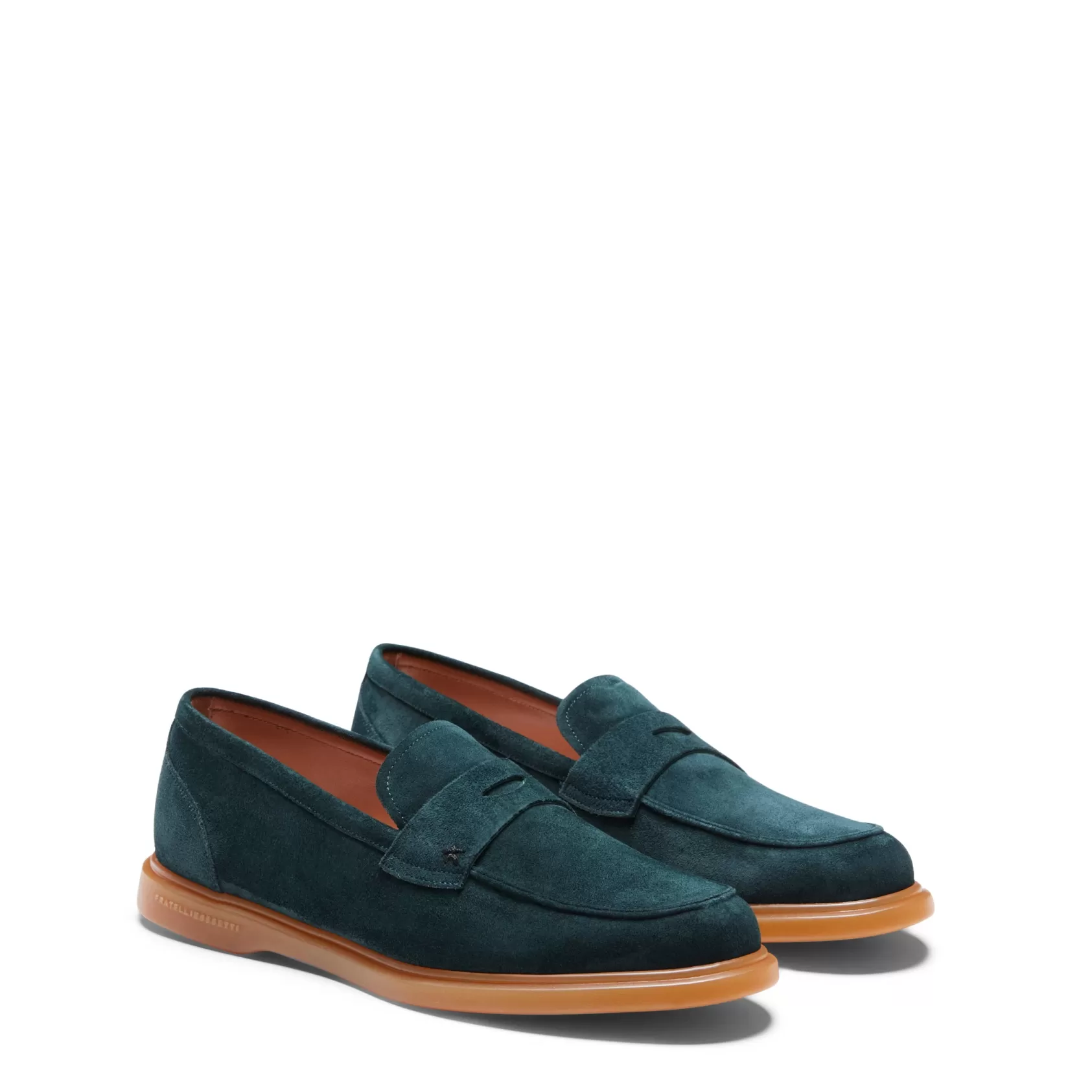 Fratelli Rossetti Bottle green suede loafer | Bottiglia Store