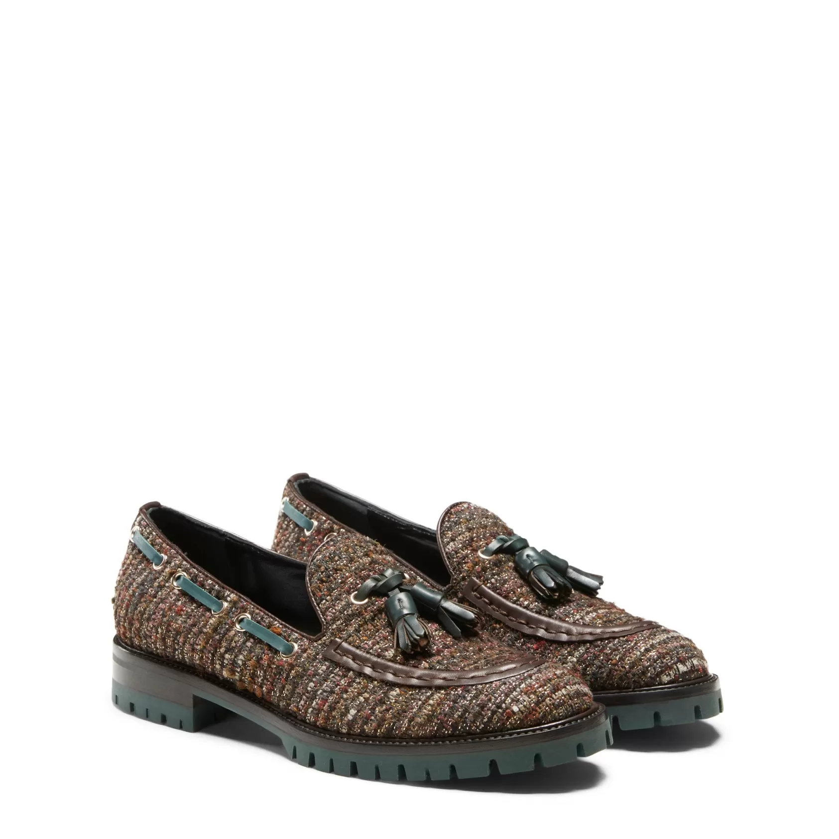 Fratelli Rossetti Brera loafer in brown fabric | Marrone/oro New