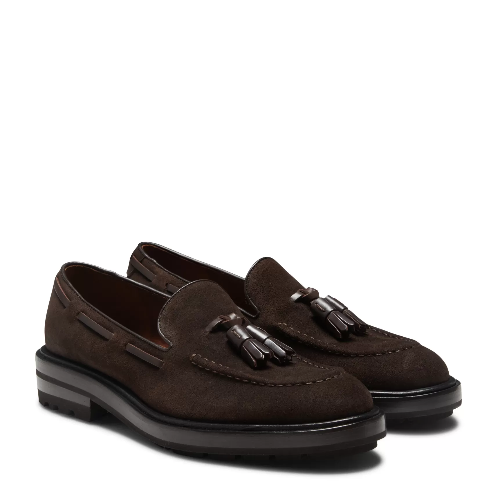 Fratelli Rossetti Brera loafer in cocoa brown suede | Cacao Hot