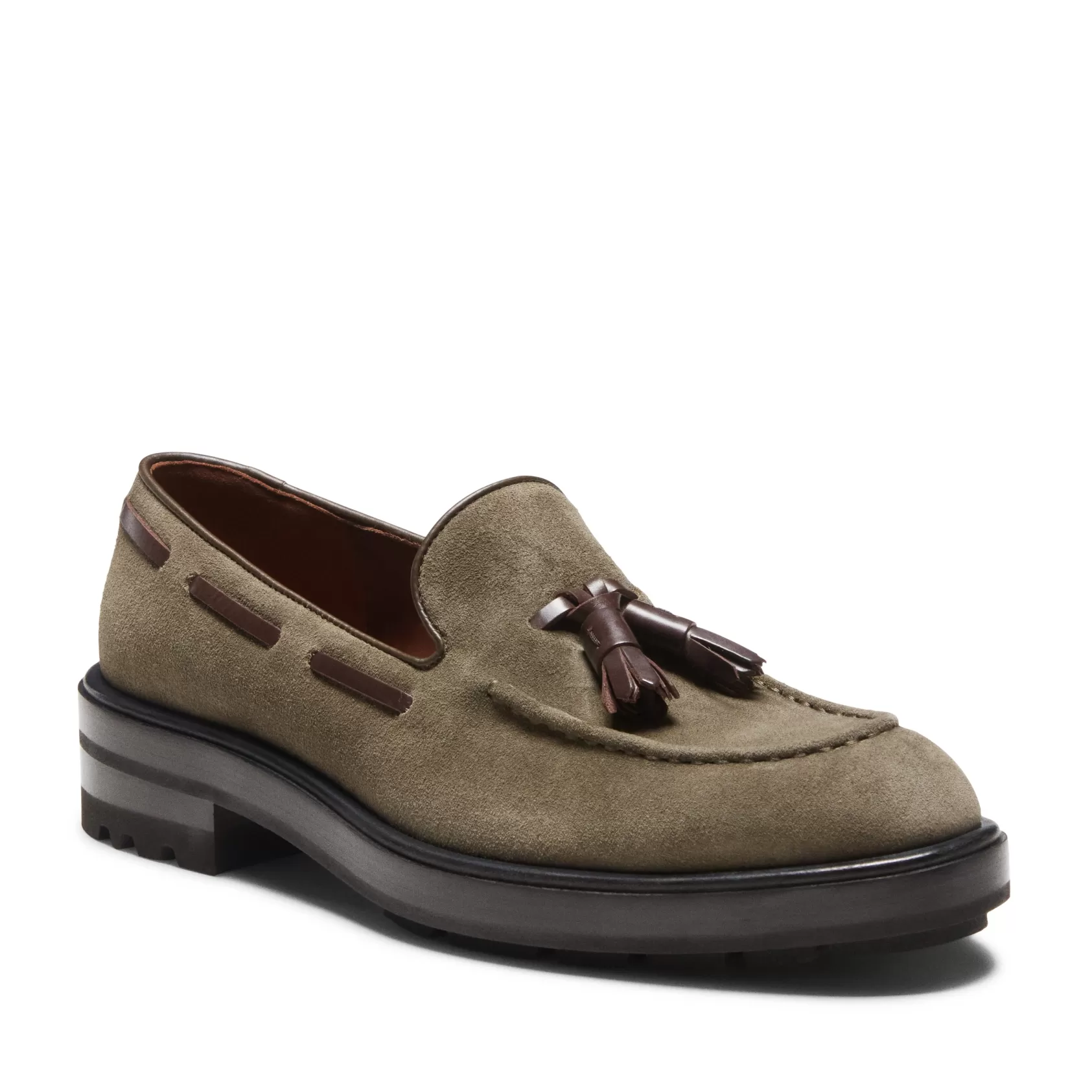 Fratelli Rossetti Brera loafer in seaweed suede | Alga Flash Sale