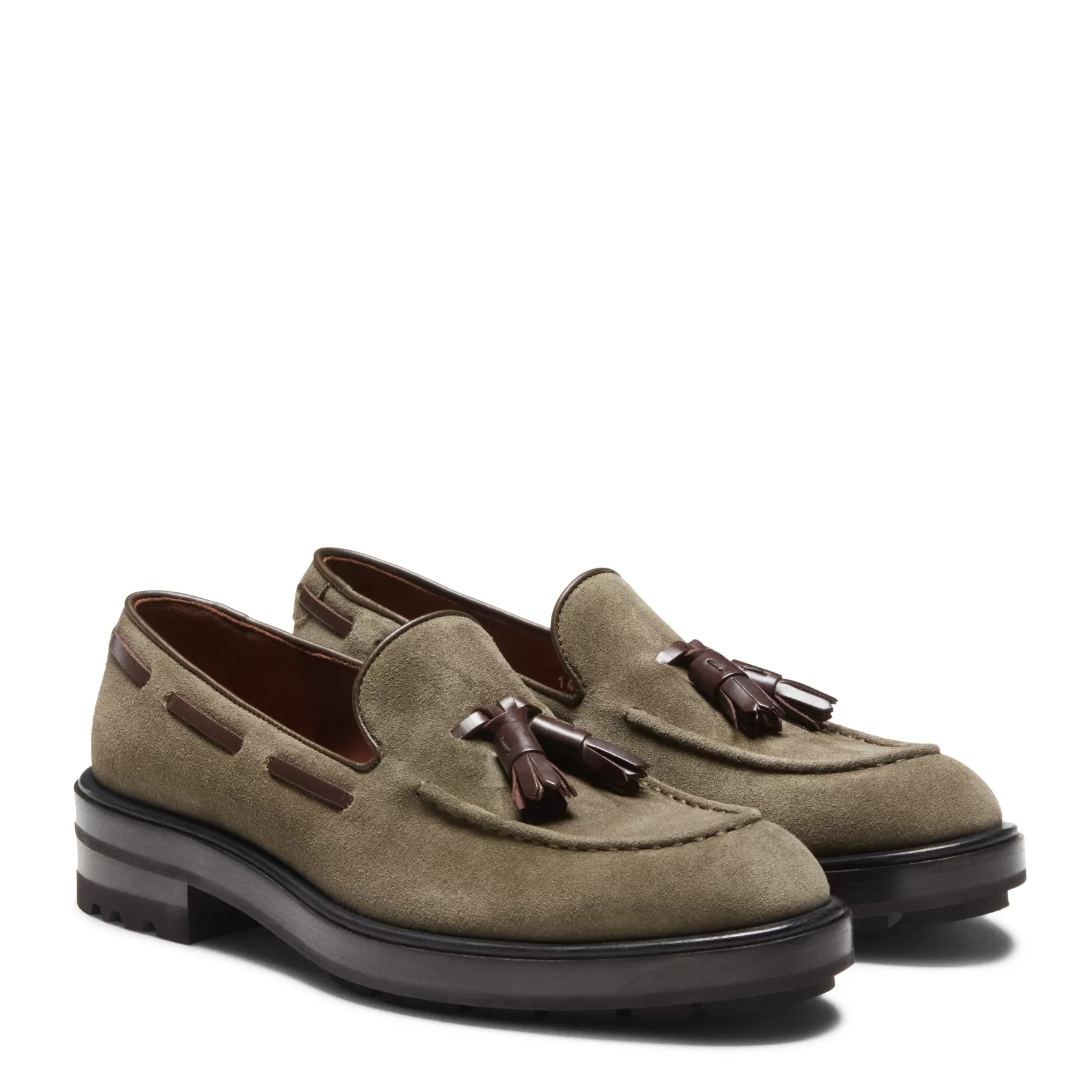 Fratelli Rossetti Brera loafer in seaweed suede | Alga Flash Sale