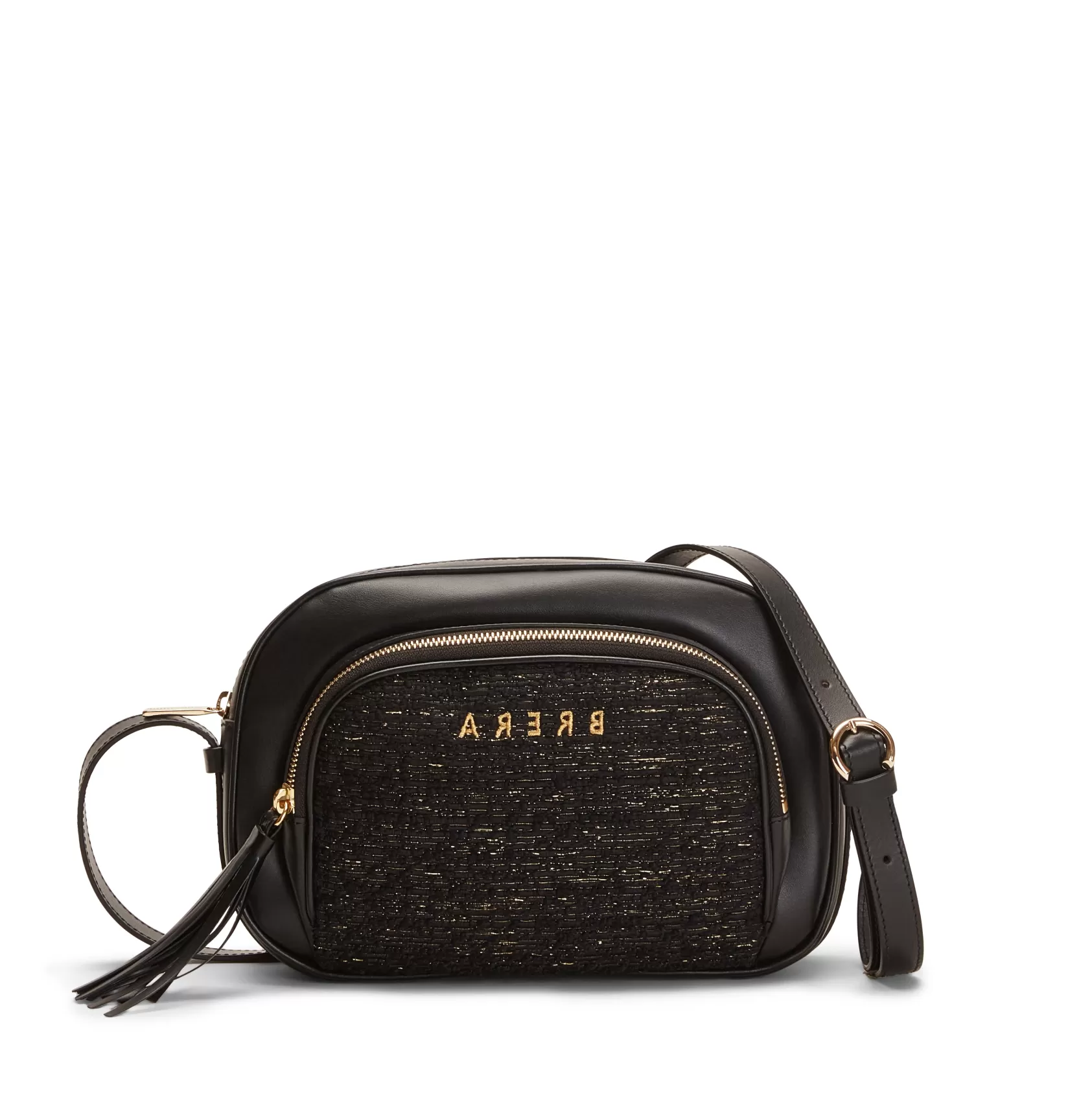 Fratelli Rossetti Brera shoulder bag in black leather | Flash Sale