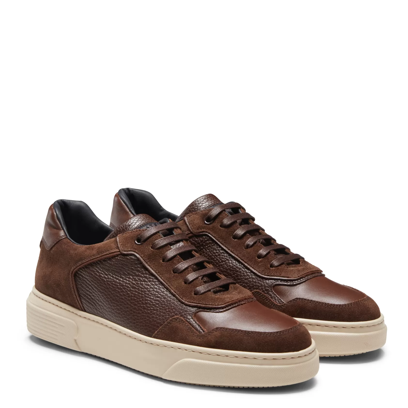 Fratelli Rossetti Brown leather and suede sneaker | Marronescuro Cheap