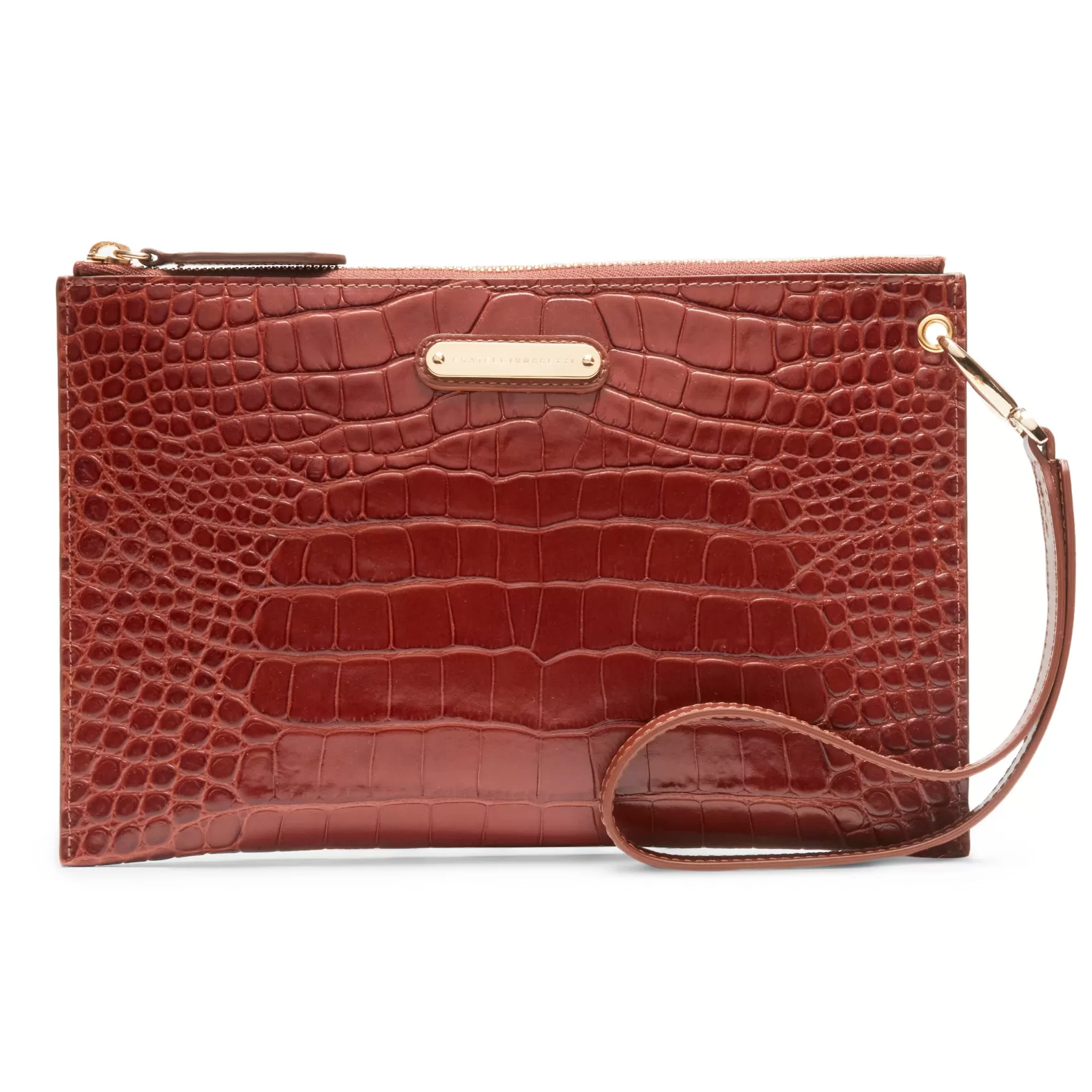 Fratelli Rossetti Bustina donna in pelle colore cognac- Shop