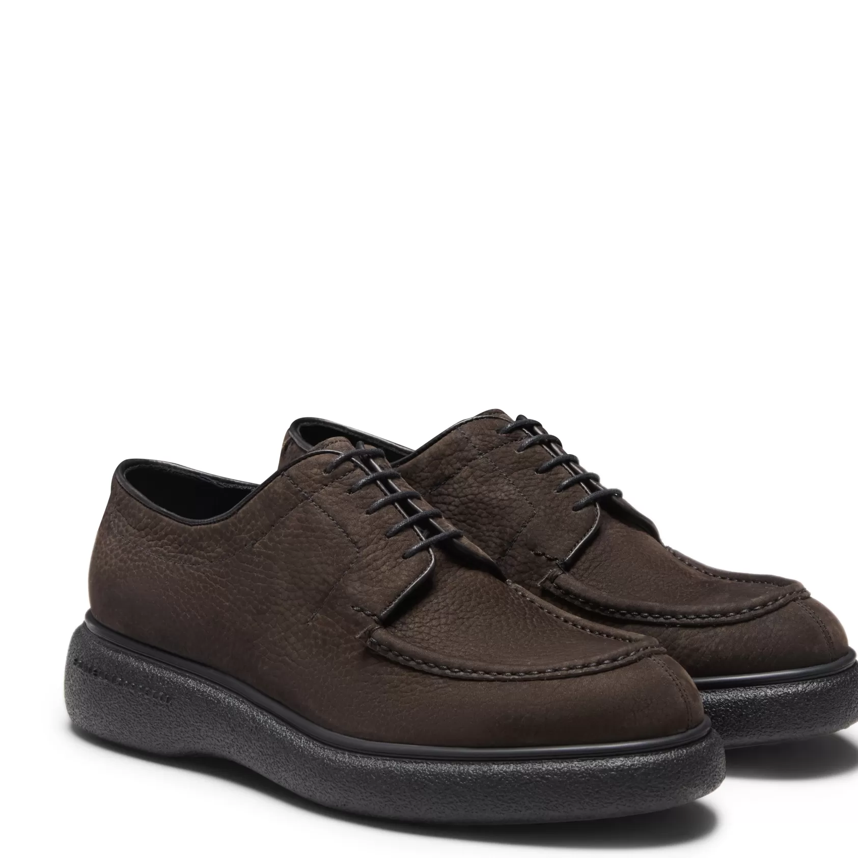 Fratelli Rossetti Charcoal grey suede Derby shoe | Antracite Cheap