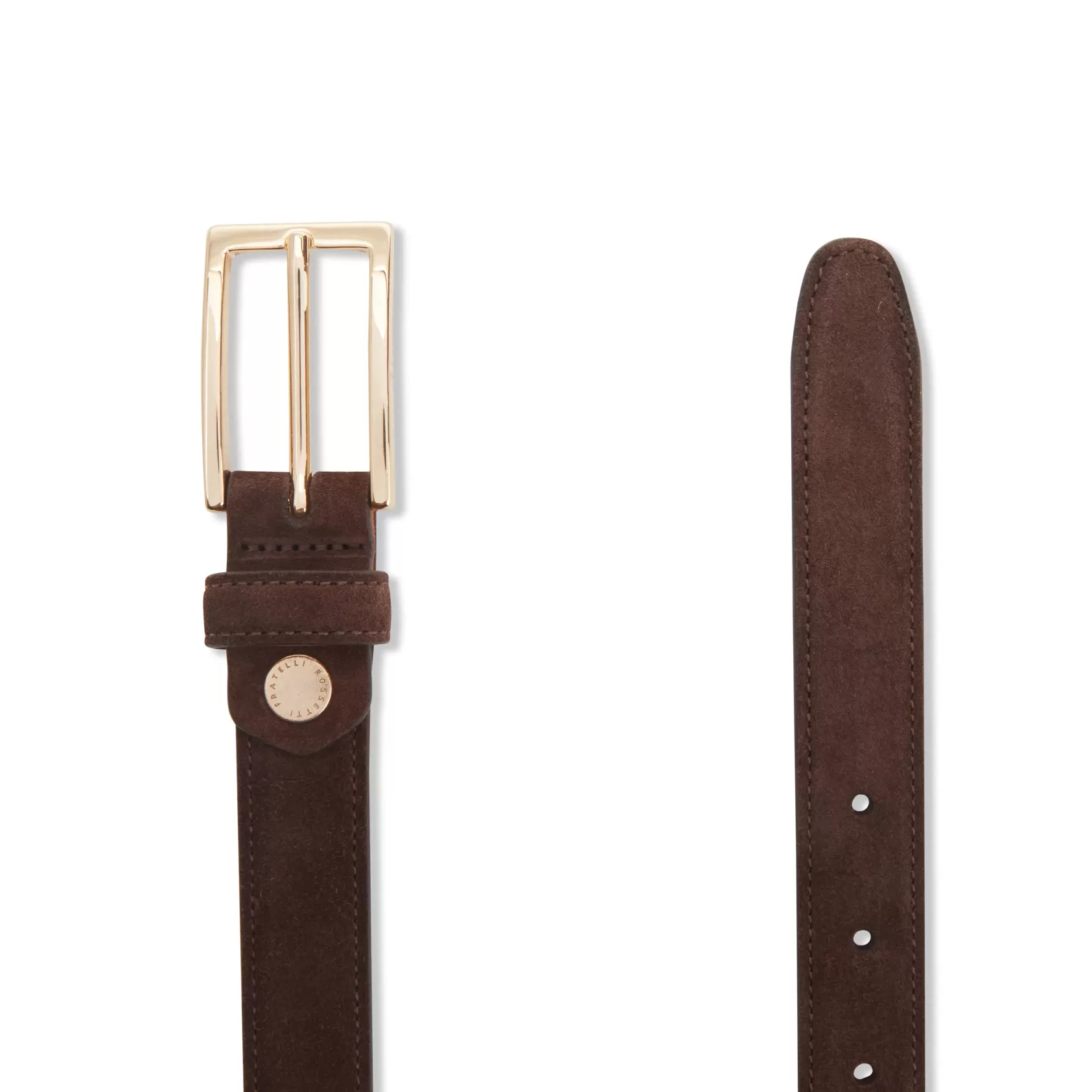 Fratelli Rossetti Cintura da donna in suede colore cacao- Cheap