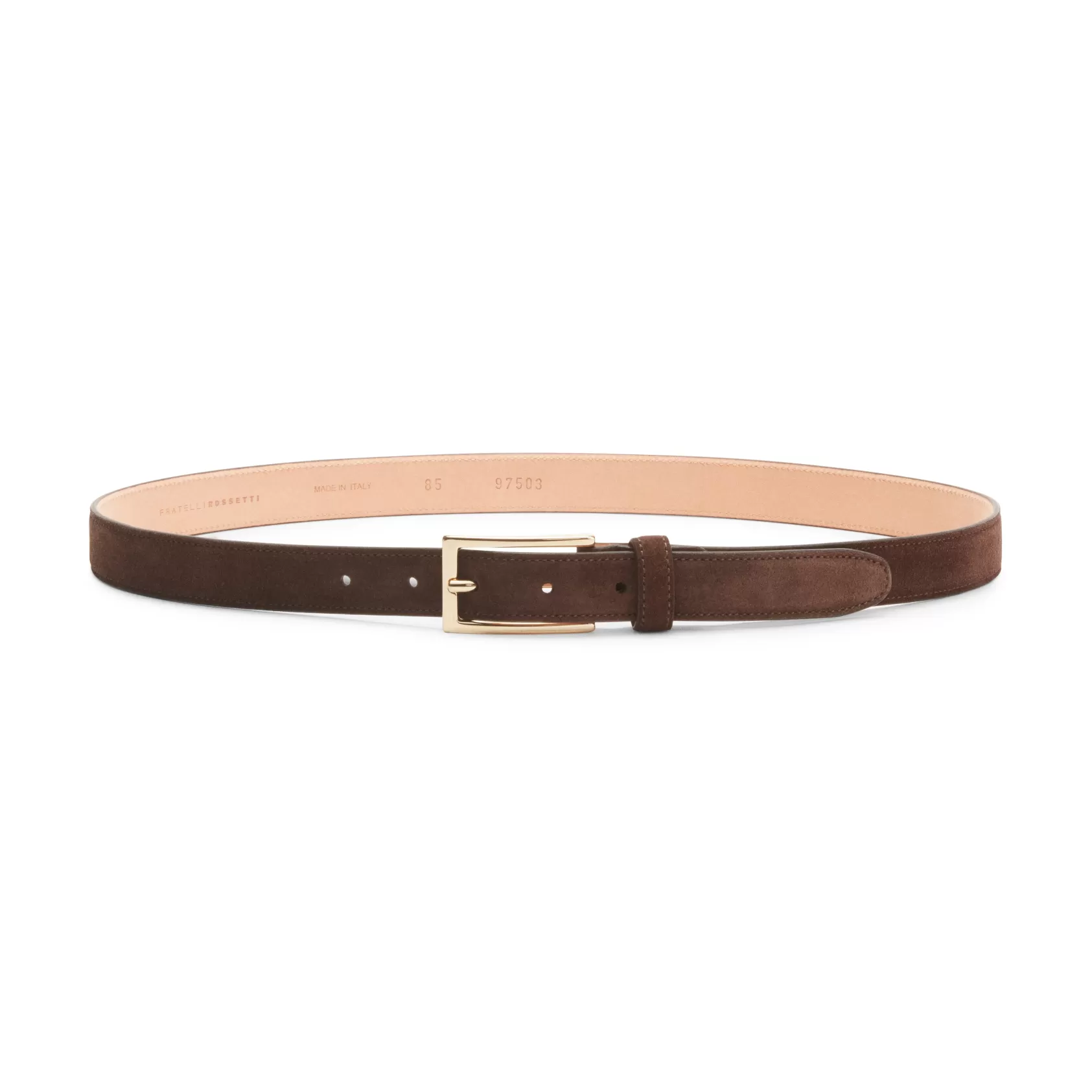 Fratelli Rossetti Cintura da donna in suede colore cacao- Cheap