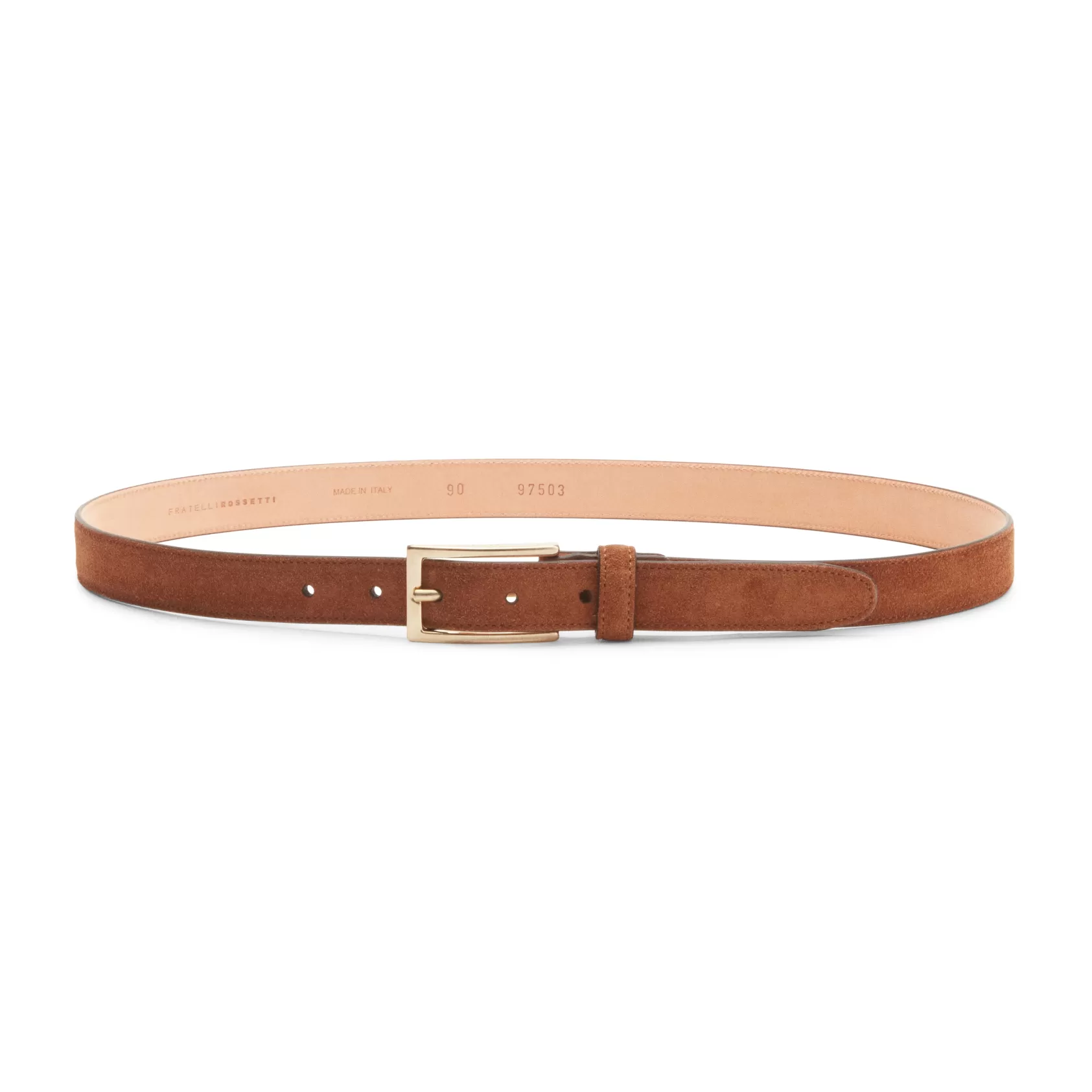 Fratelli Rossetti Cintura da donna in suede colore - Cognac Hot