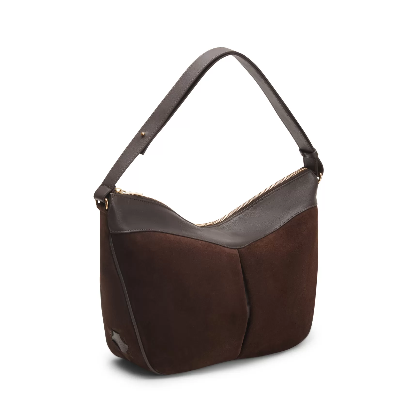 Fratelli Rossetti Cocoa brown suede Claire shoulder bag | Hot