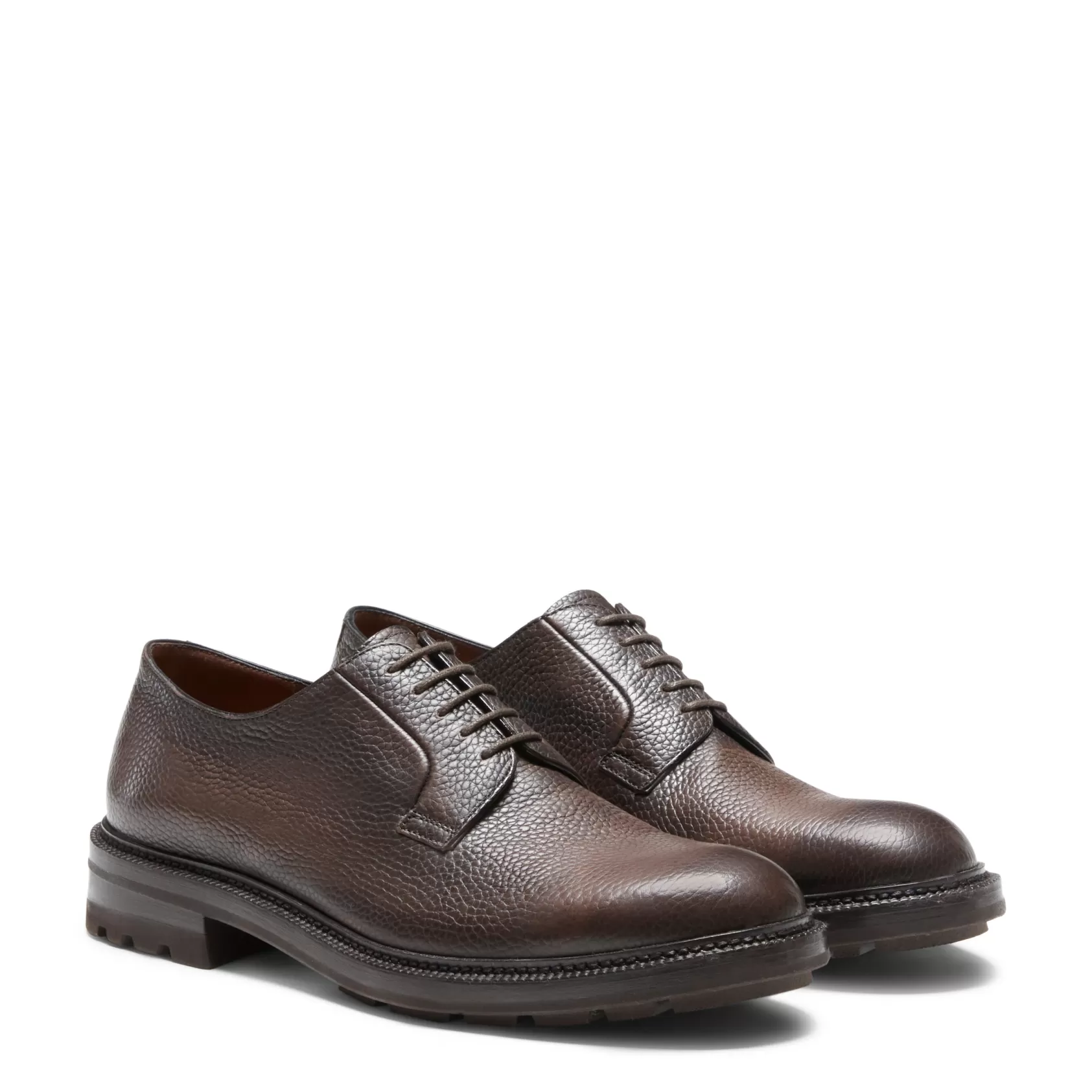 Fratelli Rossetti Derby in mahogany leather | Discount