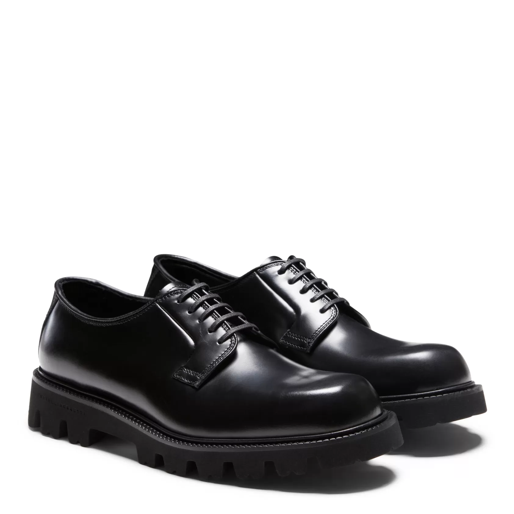 Fratelli Rossetti Derby shoe in black leather | Nero Discount