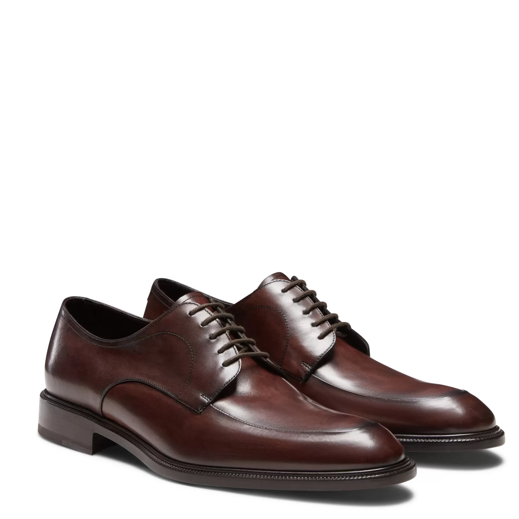 Fratelli Rossetti Derby shoe in brown leather | Marronescuro Clearance