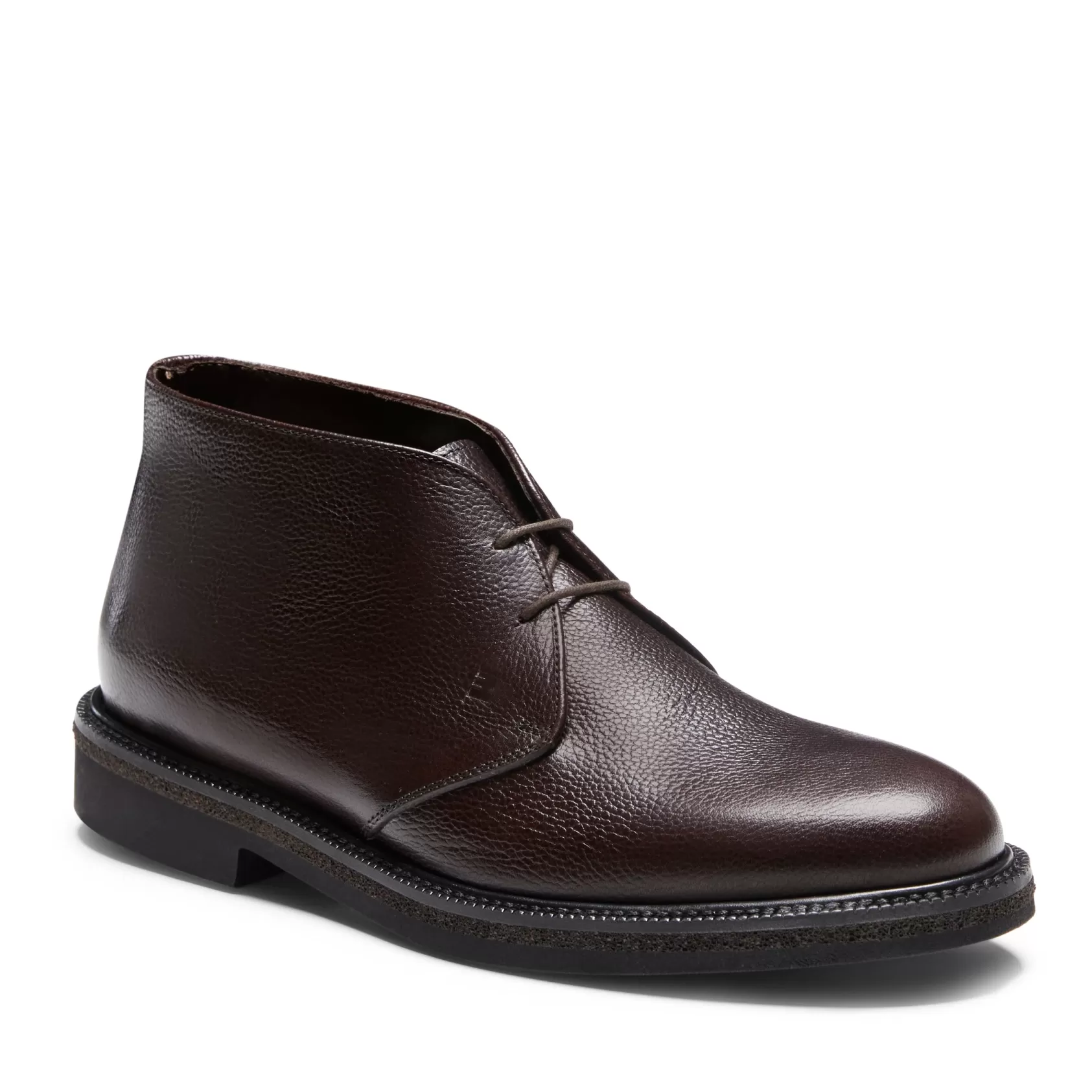 Fratelli Rossetti Desert boot in ebony leather | Ebano Shop