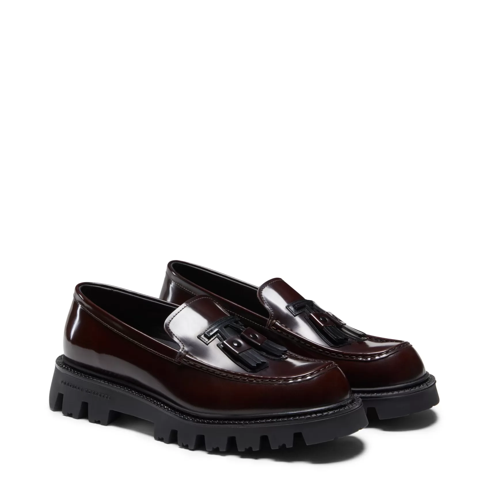 Fratelli Rossetti Fiocchetto Patch Registered Design loafer in leather | Burgundy Fashion