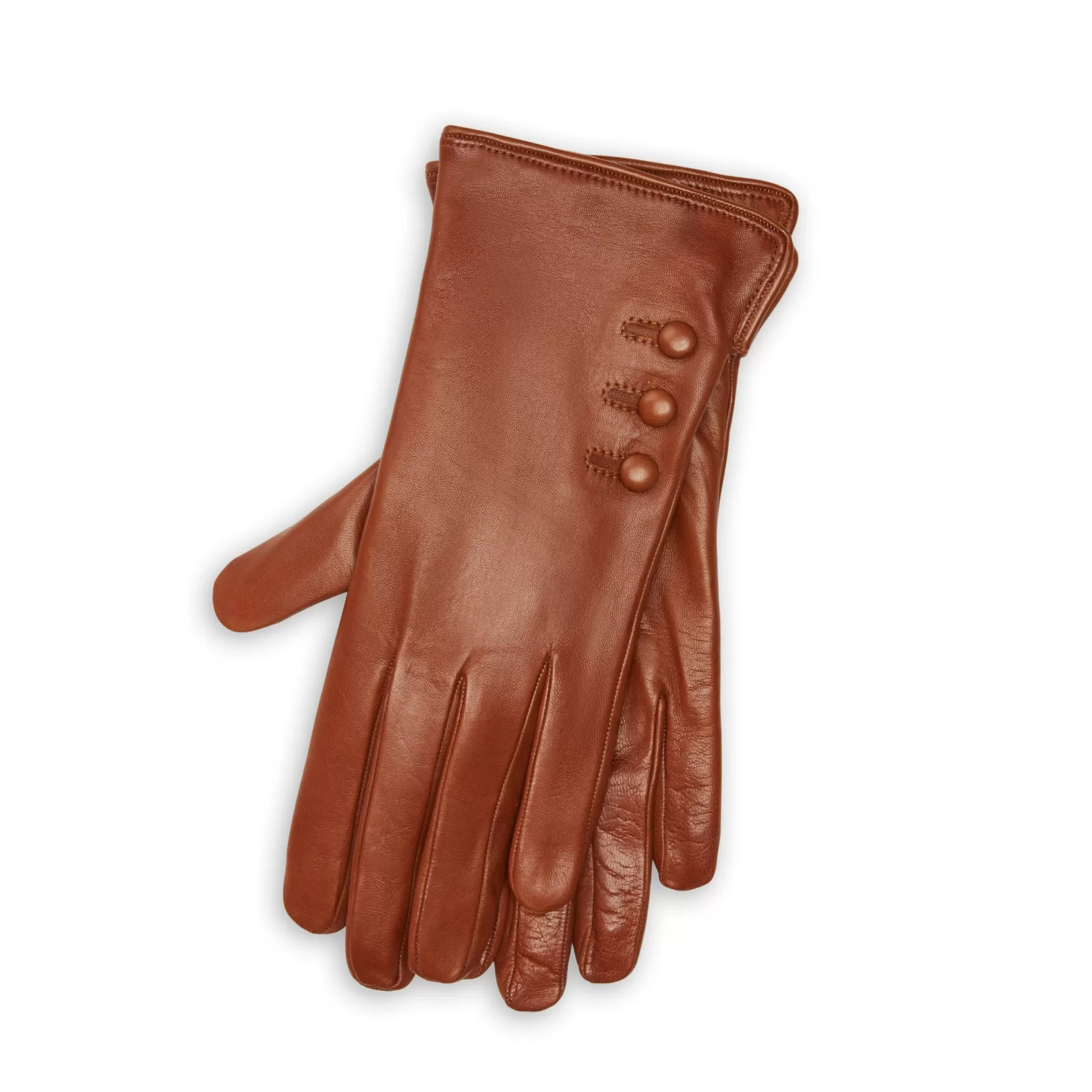 Fratelli Rossetti Guanto donna in pelle colore tabacco- Bruciato Outlet