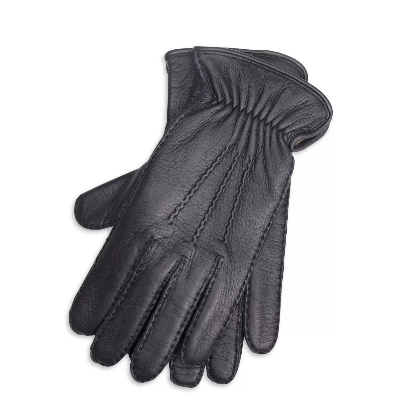 Fratelli Rossetti Guanto uomo in pelle colore blu- Marine Clearance