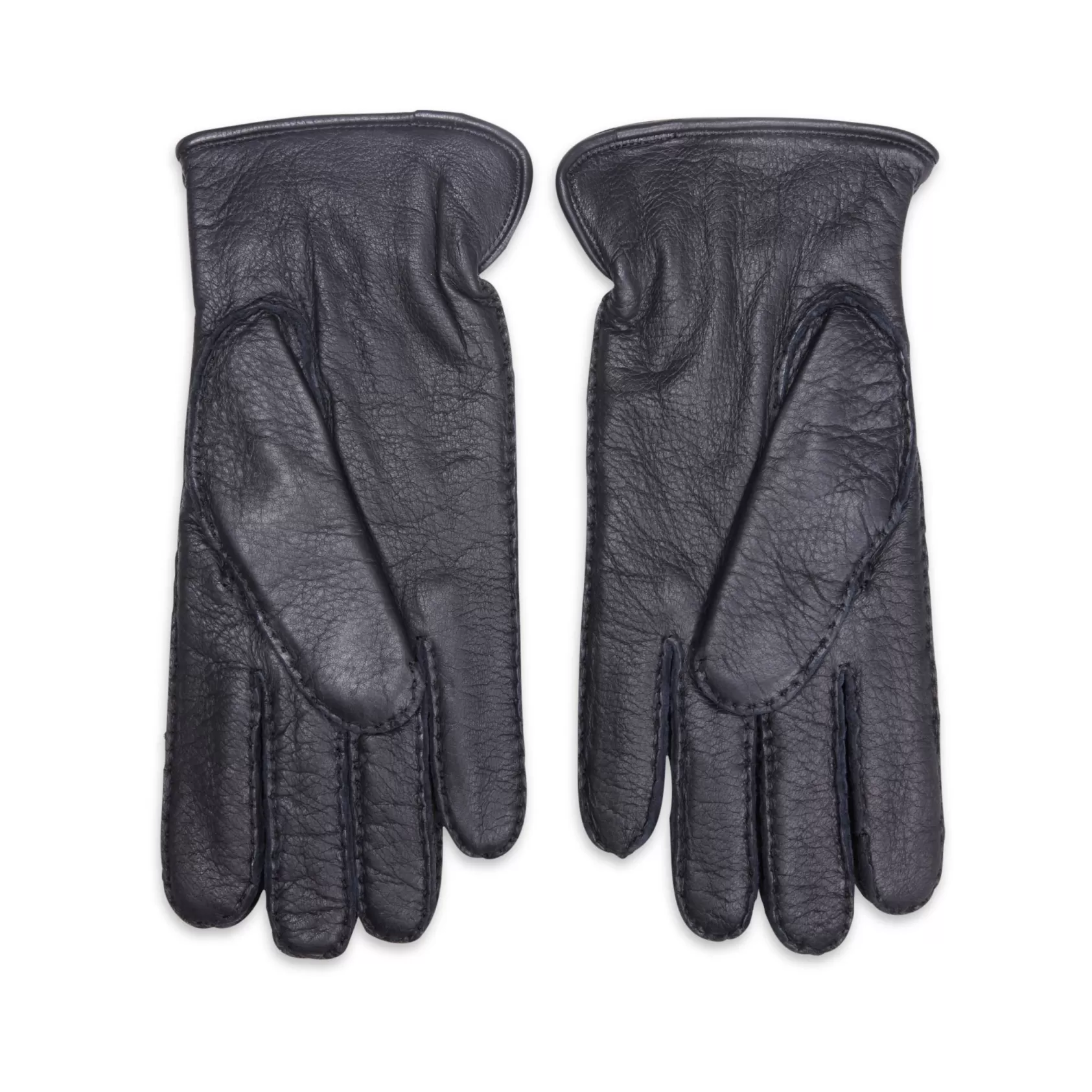 Fratelli Rossetti Guanto uomo in pelle colore blu- Marine Clearance