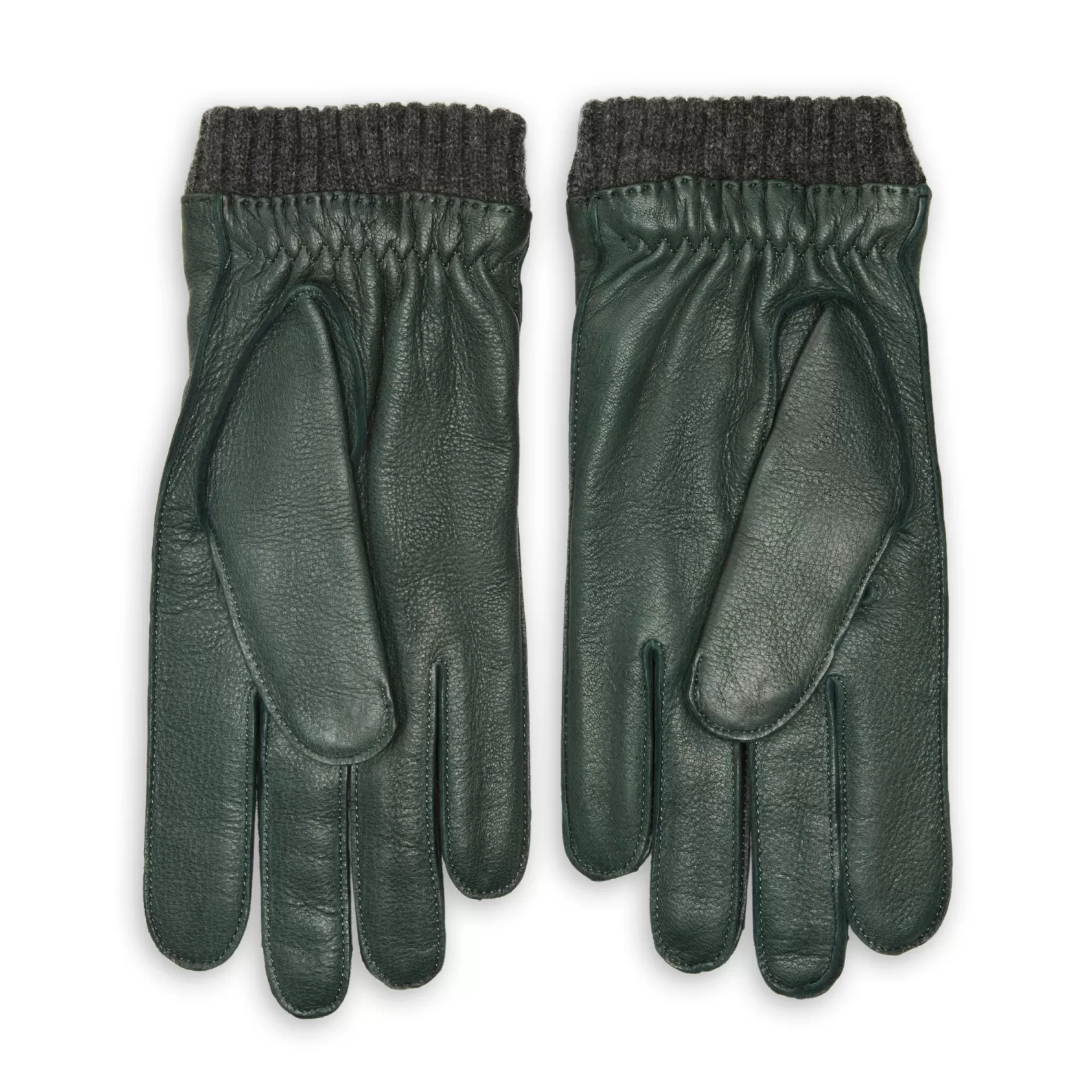Fratelli Rossetti Guanto uomo in pelle colore verde- Muschio Hot