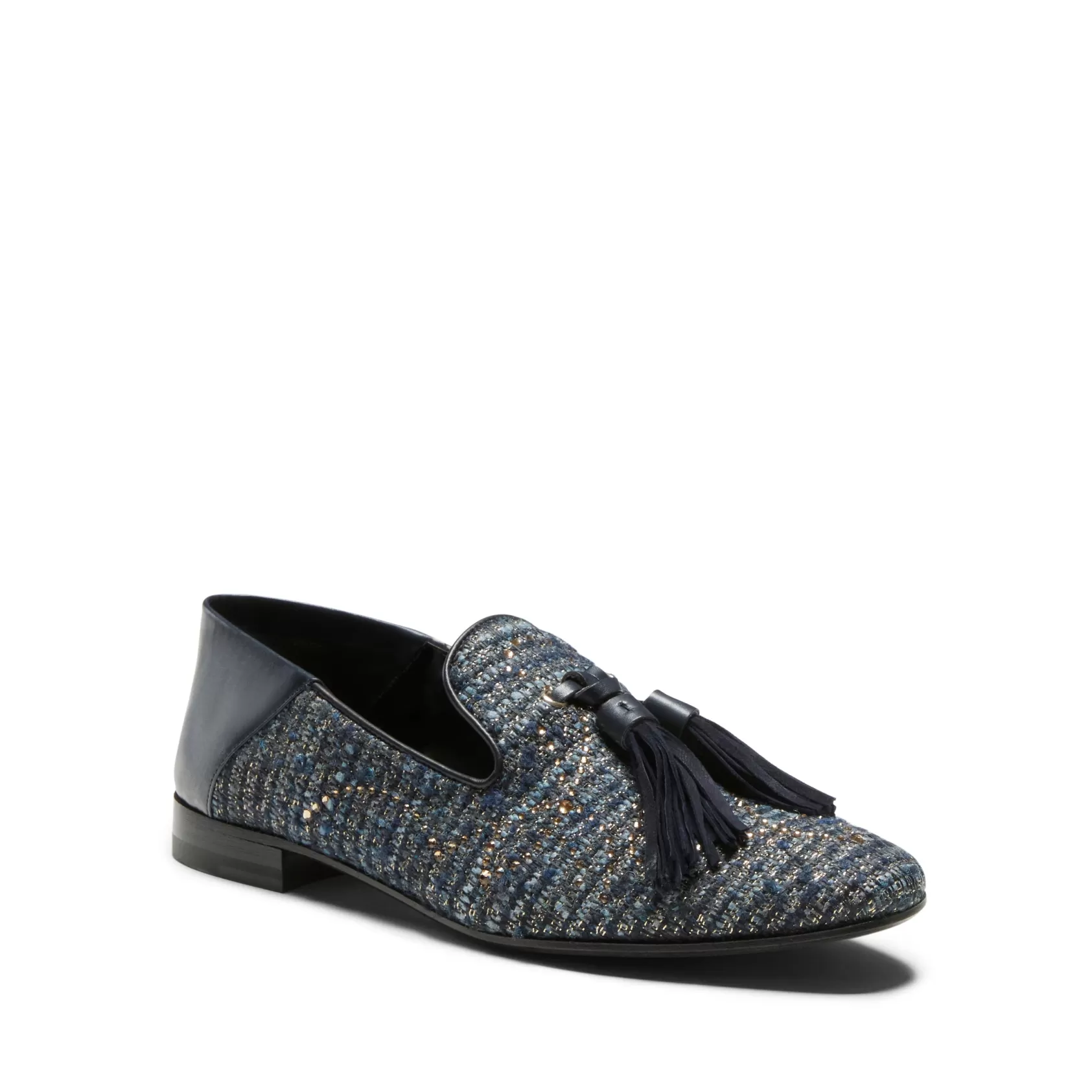 Fratelli Rossetti Hobo slipper in blue fabric | Blu/oro Best