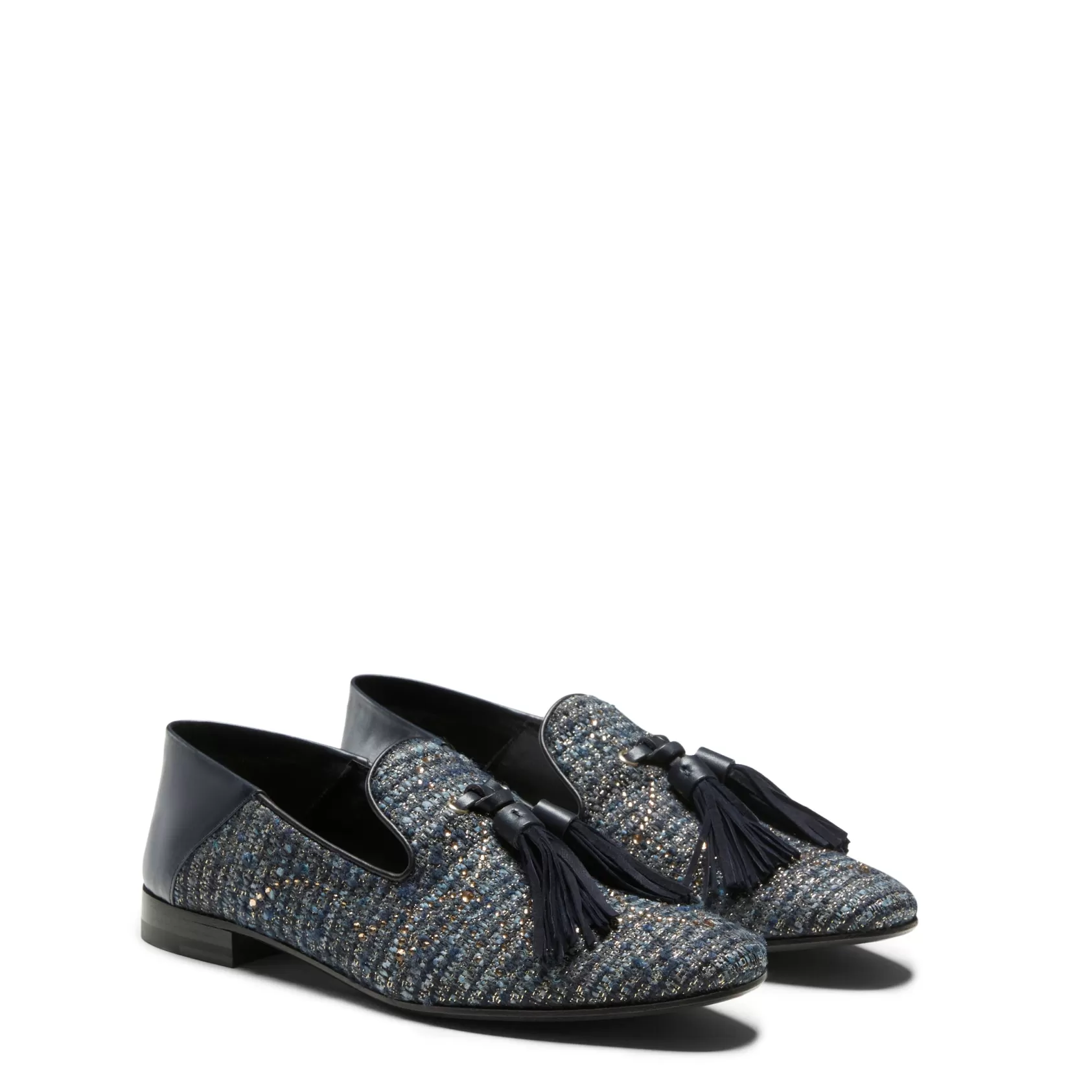 Fratelli Rossetti Hobo slipper in blue fabric | Blu/oro Best