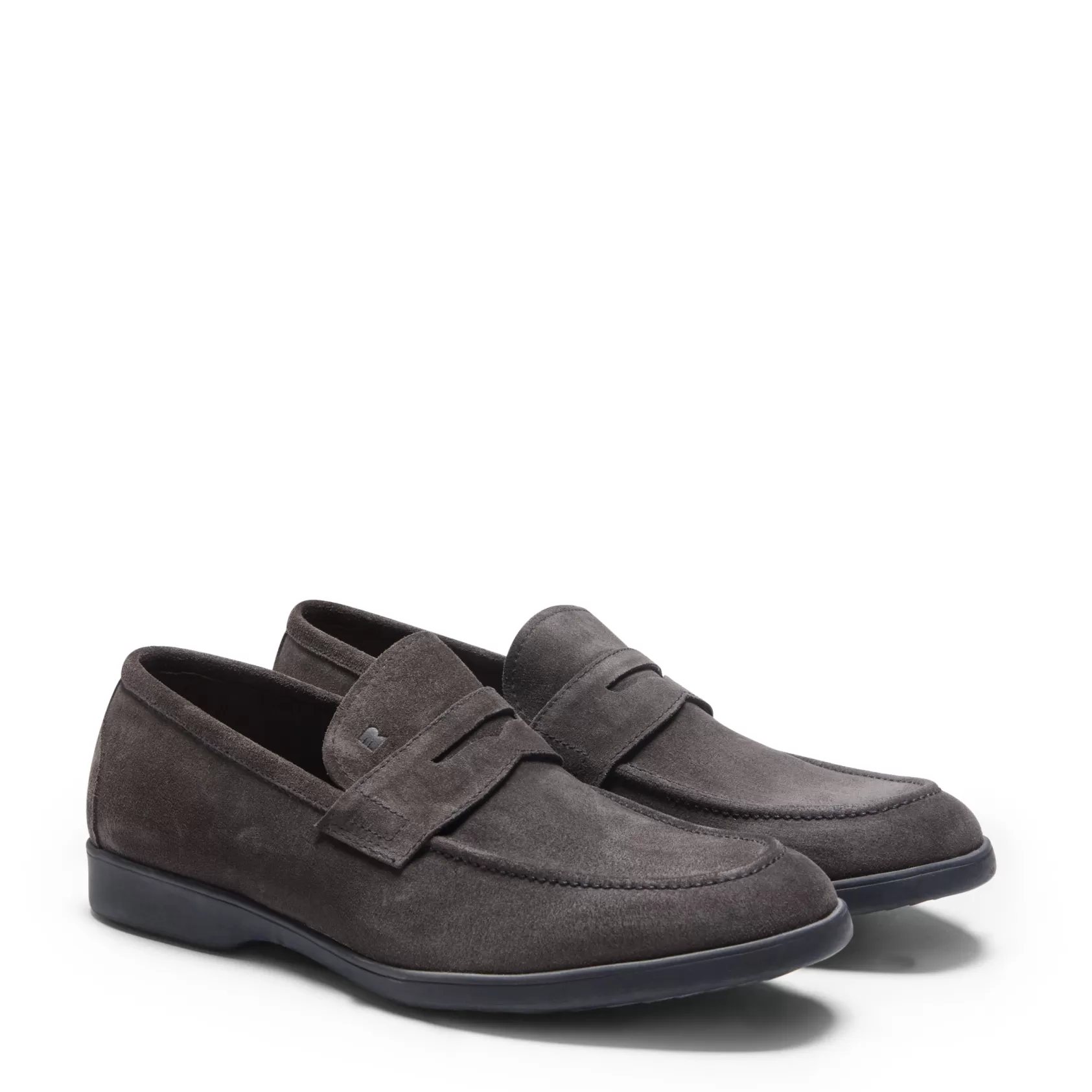 Fratelli Rossetti Loafer in charcoal suede | Grey Sale