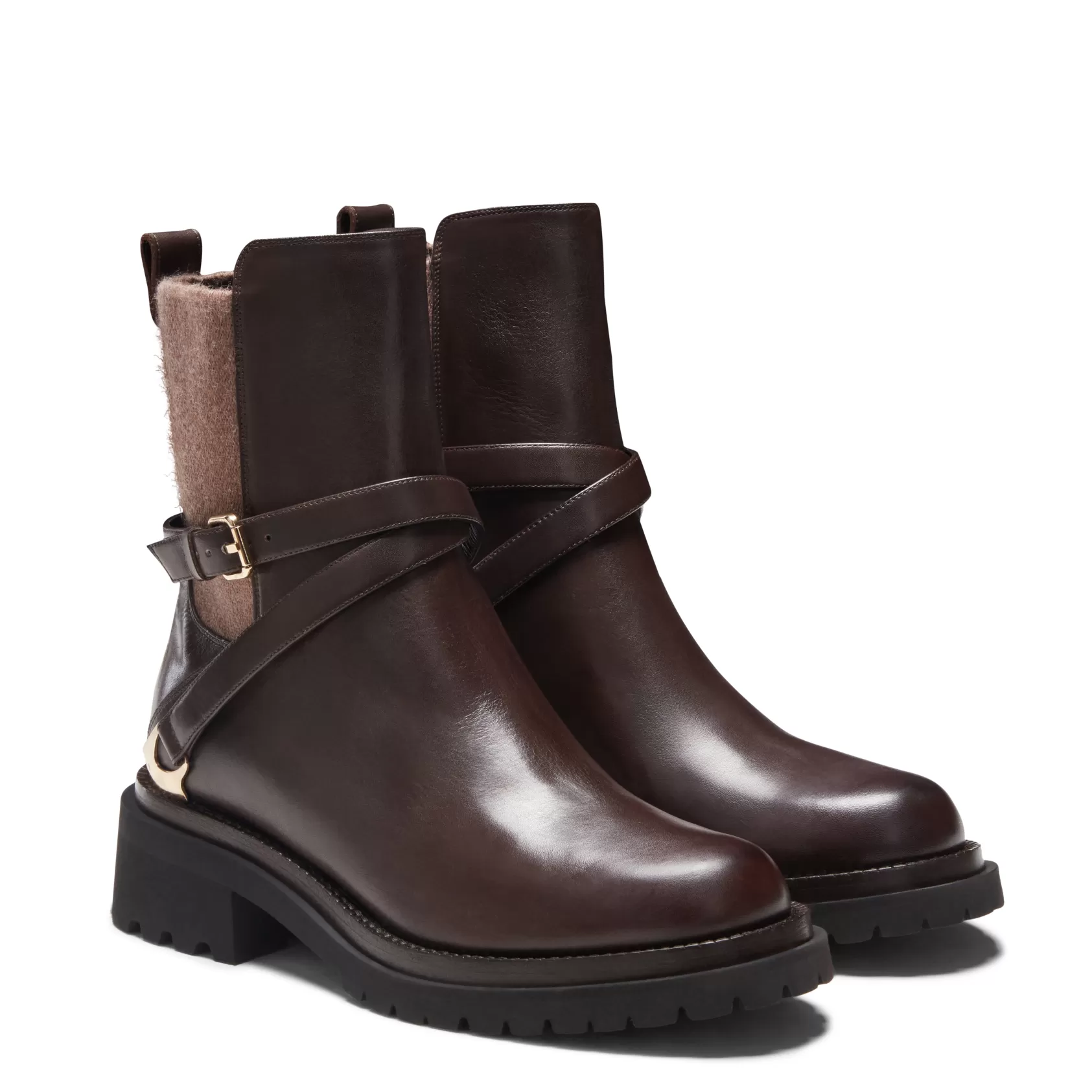 Fratelli Rossetti Magenta ankle boot in mahogany leather | Mogano Outlet