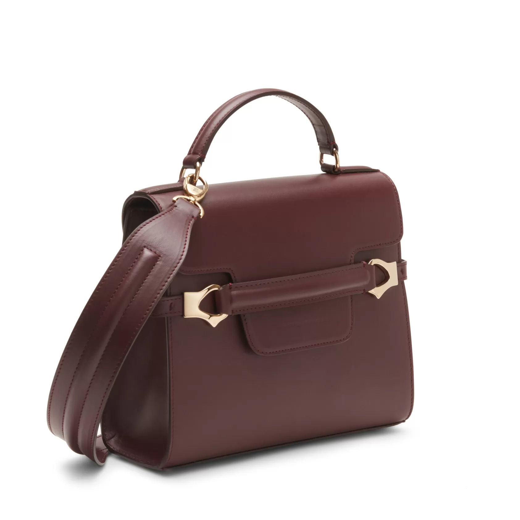Fratelli Rossetti Magenta Tote bag in pelle colore granata- Hot