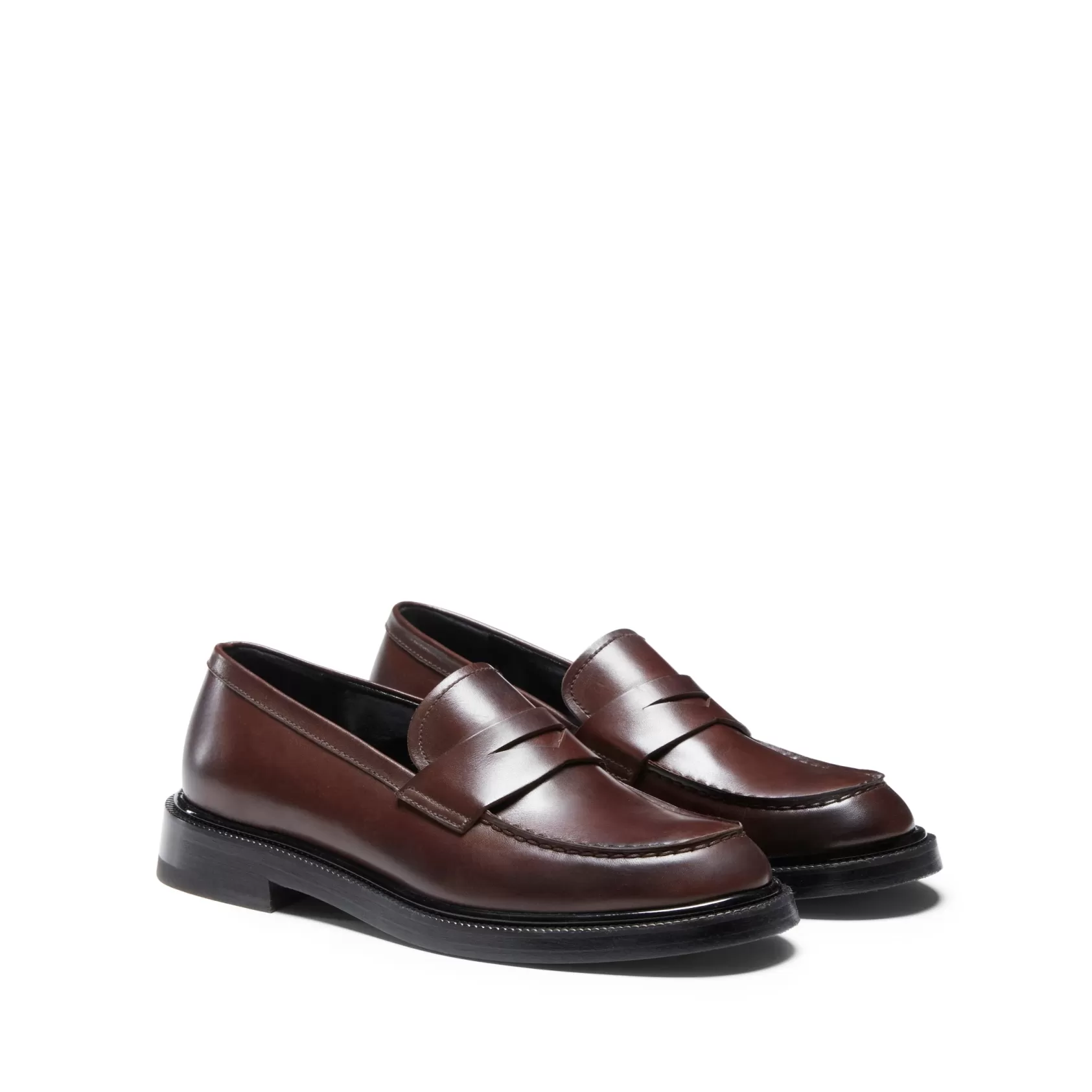 Fratelli Rossetti Mahogany leather loafer | Cheap