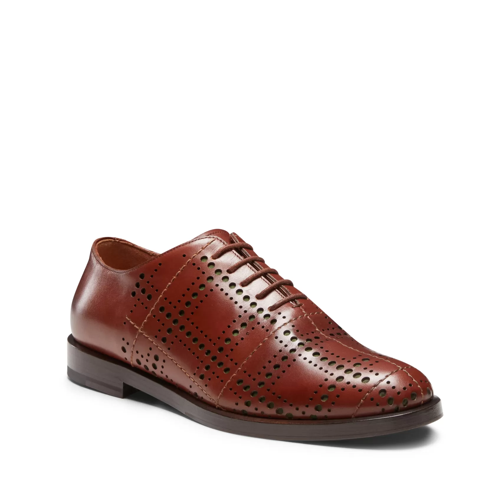 Fratelli Rossetti Mahogany leather Tartan Oxford shoe | Mandorla Discount