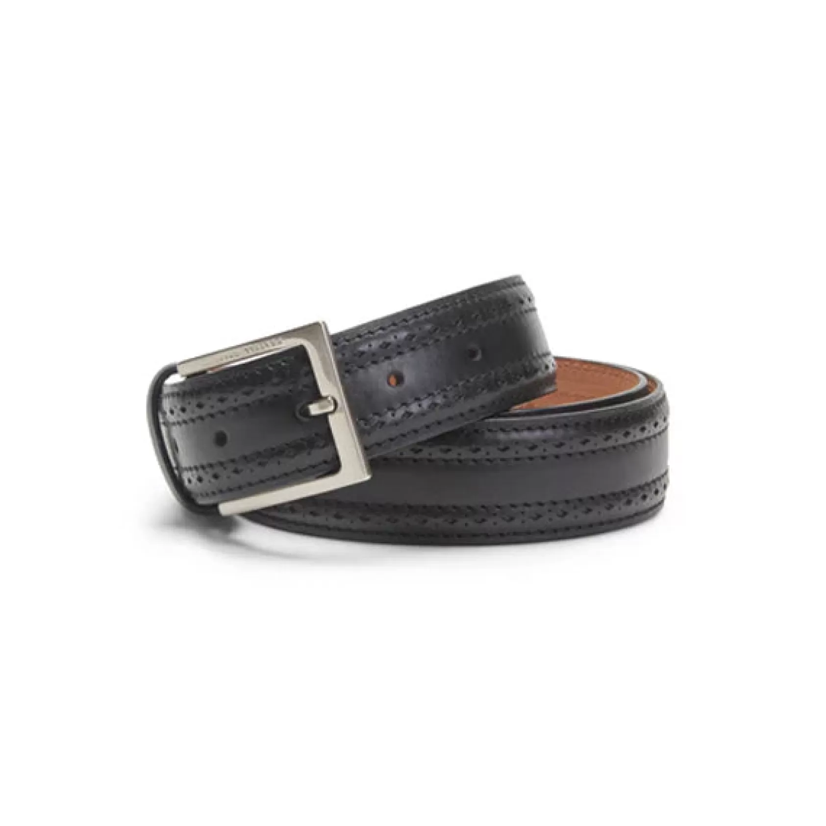 Fratelli Rossetti Men’s black leather belt | Nero Shop