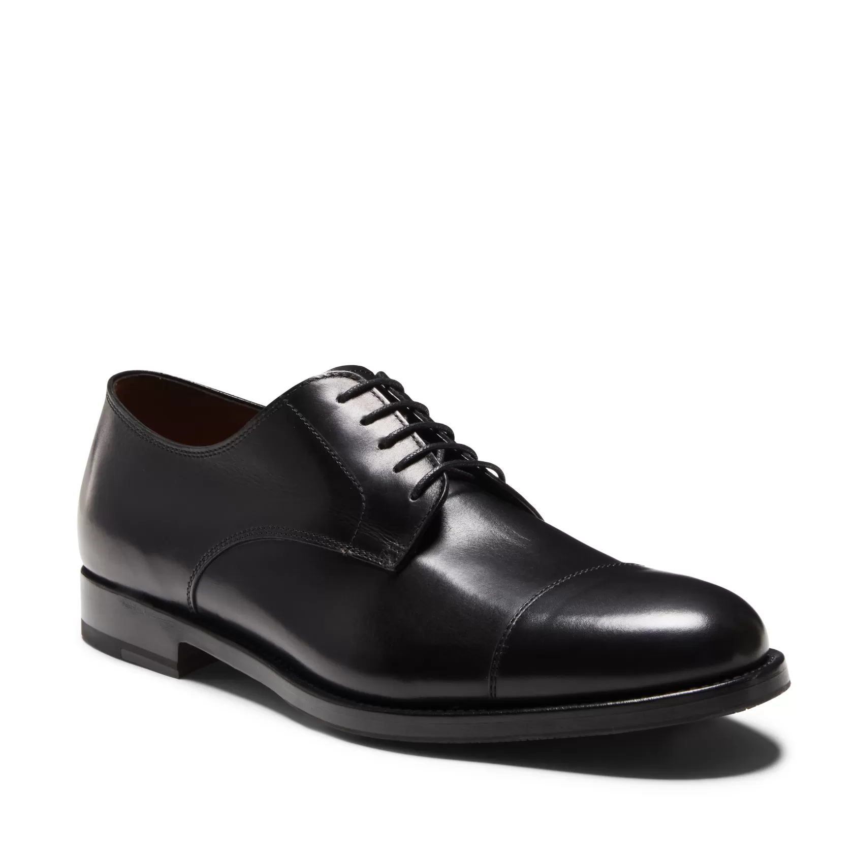 Fratelli Rossetti Men’s black leather lace-up Derby shoe | Nero Cheap