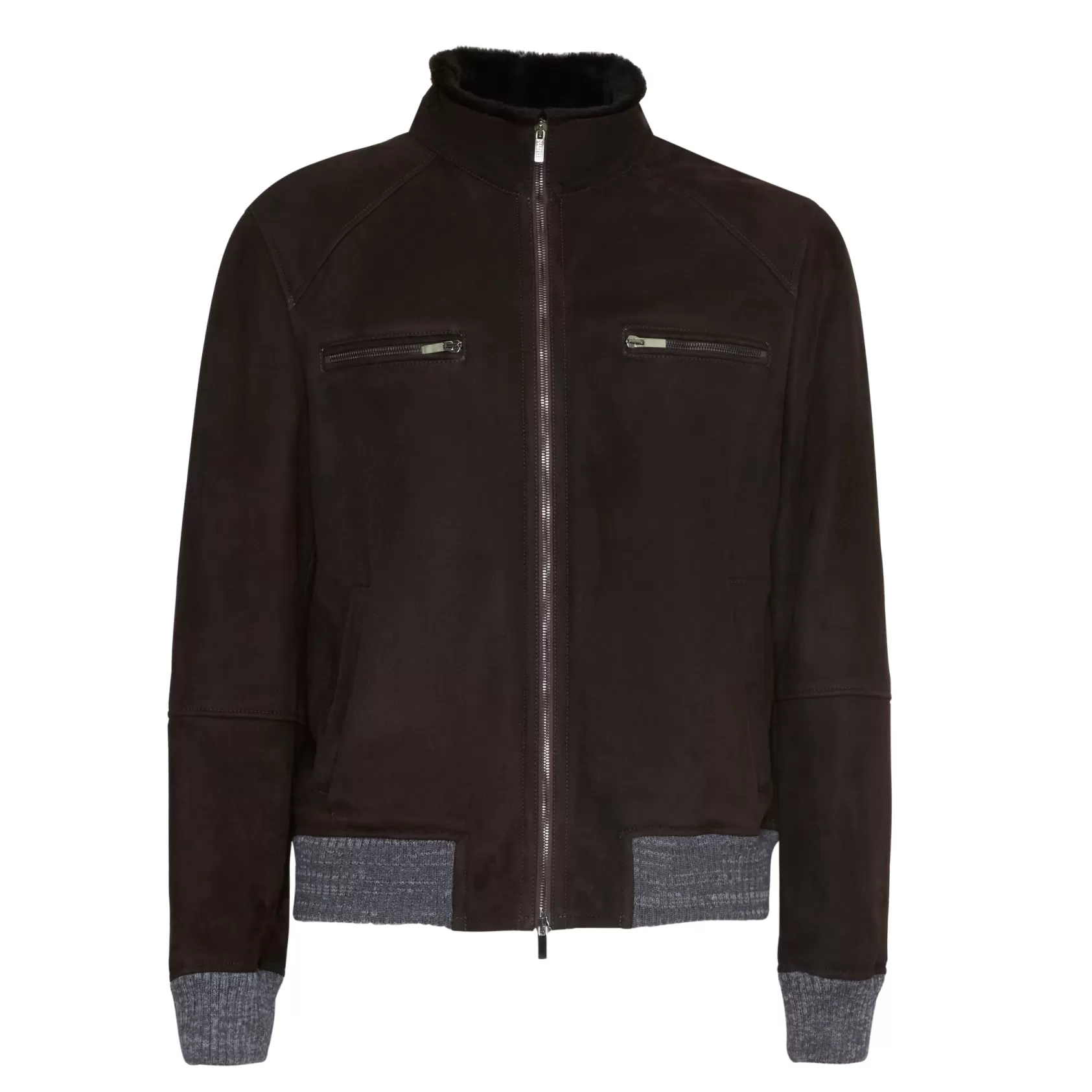 Fratelli Rossetti Men’s brown shearling jacket | Outlet