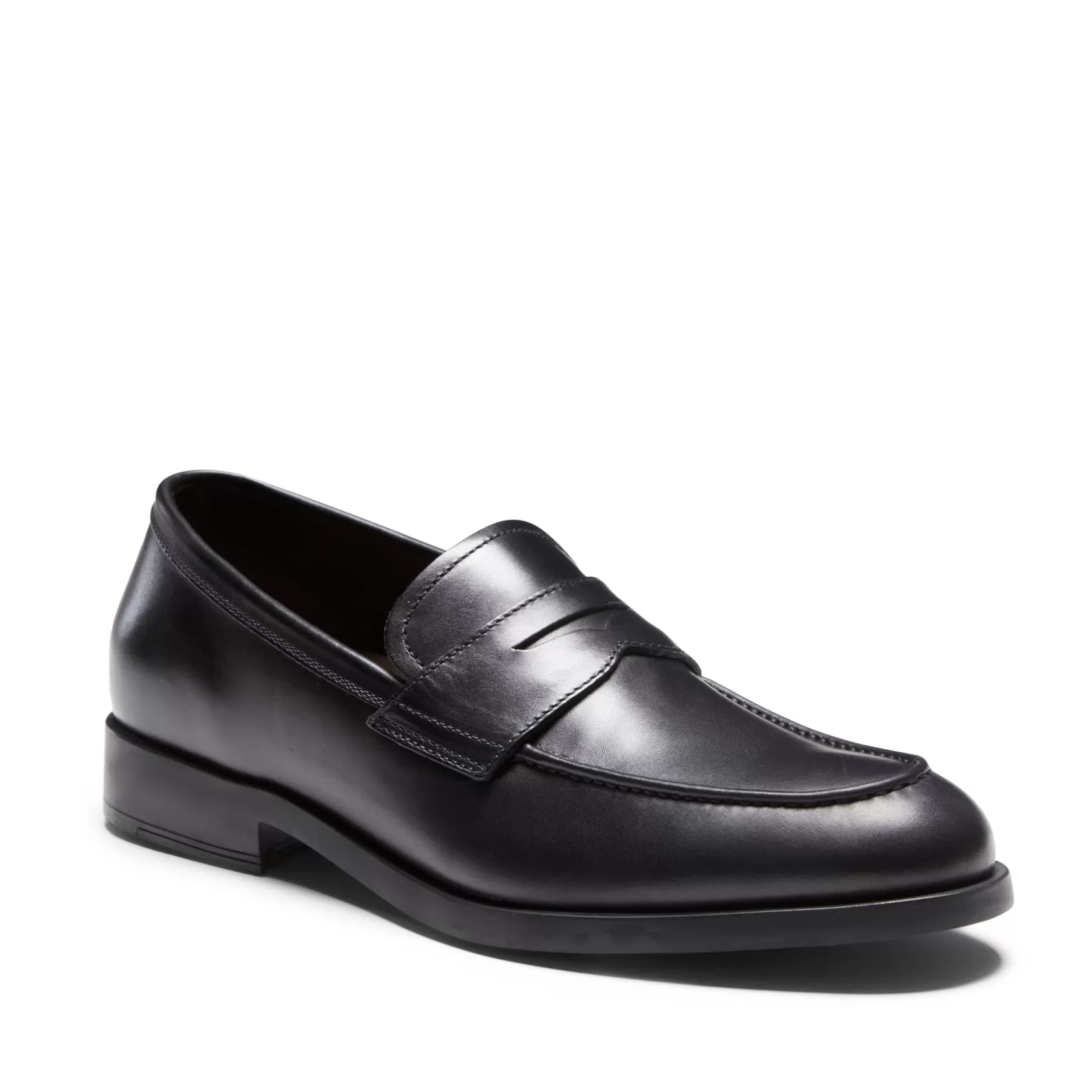 Fratelli Rossetti Mocassino in pelle color nero- Outlet