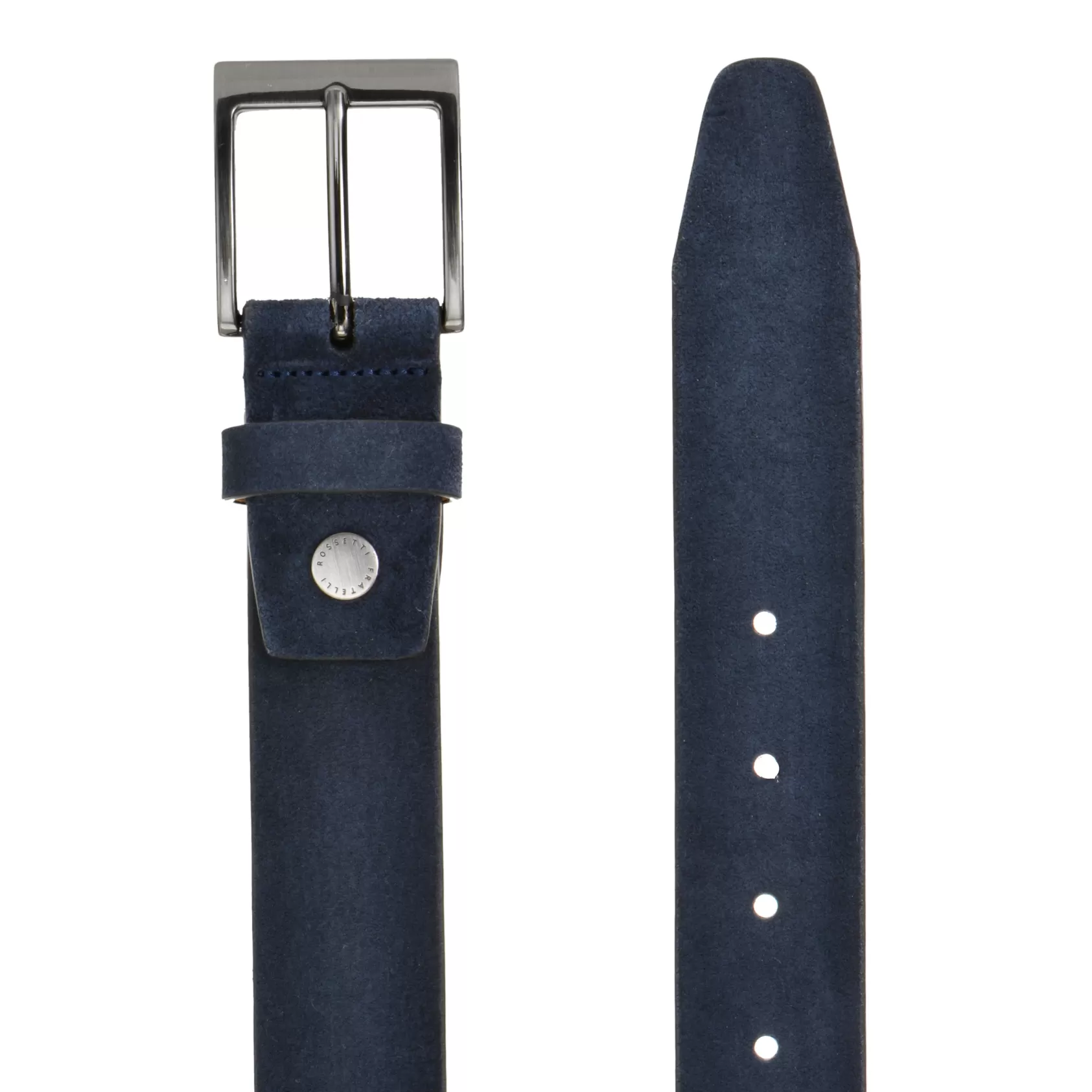 Fratelli Rossetti Navy blue suede men's belt | Best Sale