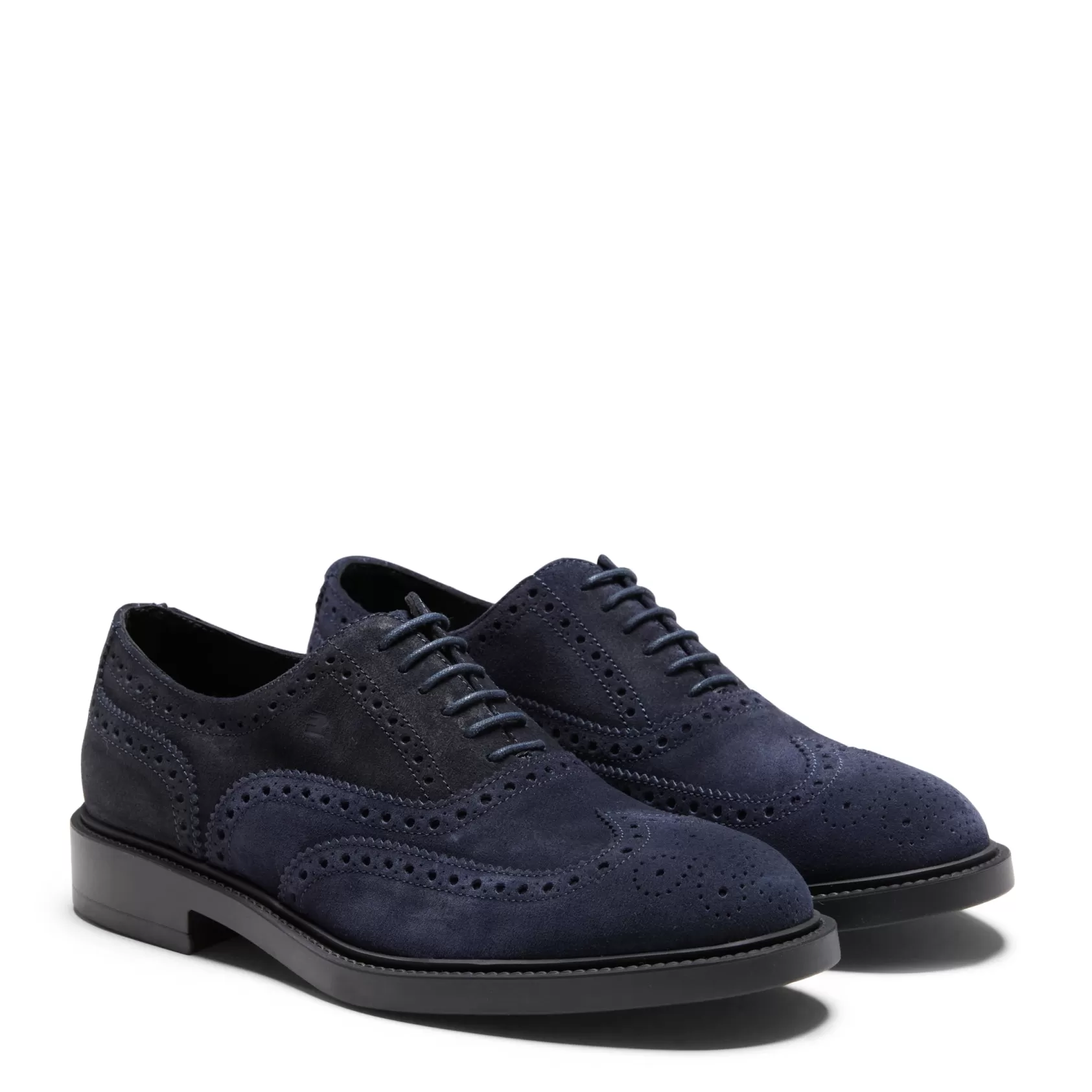 Fratelli Rossetti Navy blue suede Oxford shoe | Outlet