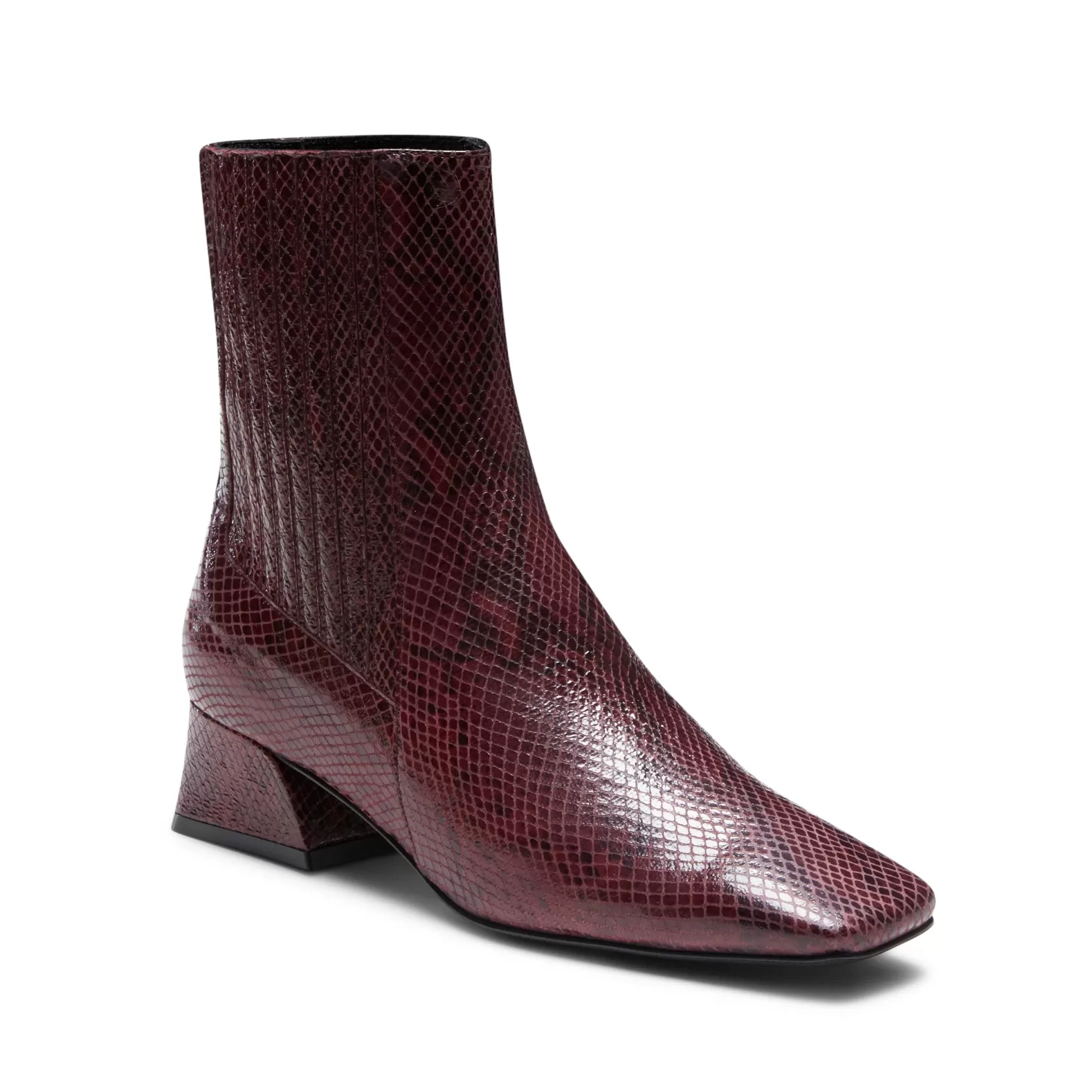 Fratelli Rossetti Plum-coloured leather ankle boot | Prugna Shop