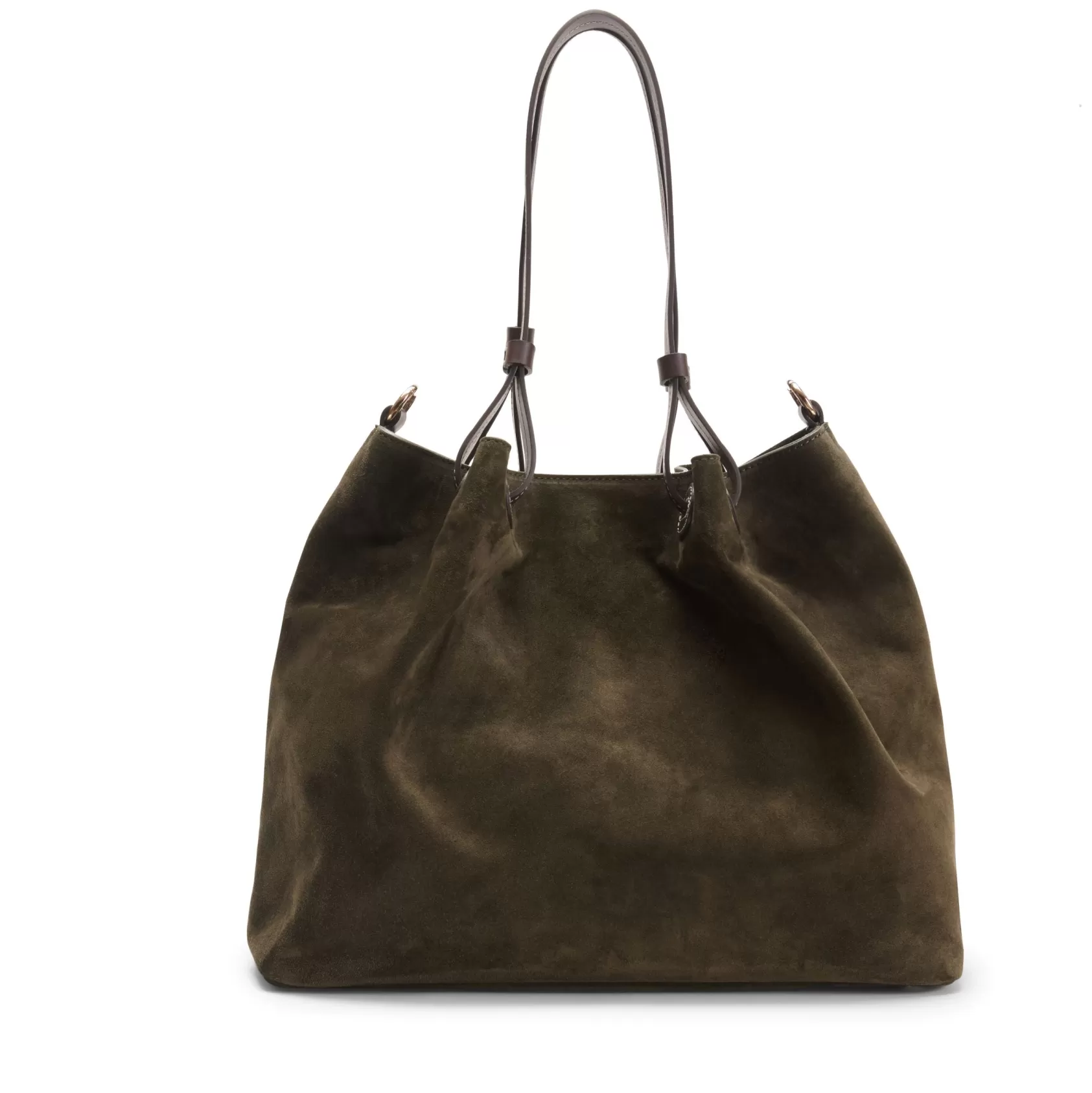 Fratelli Rossetti Royal Tote bag in suede colore verde- New